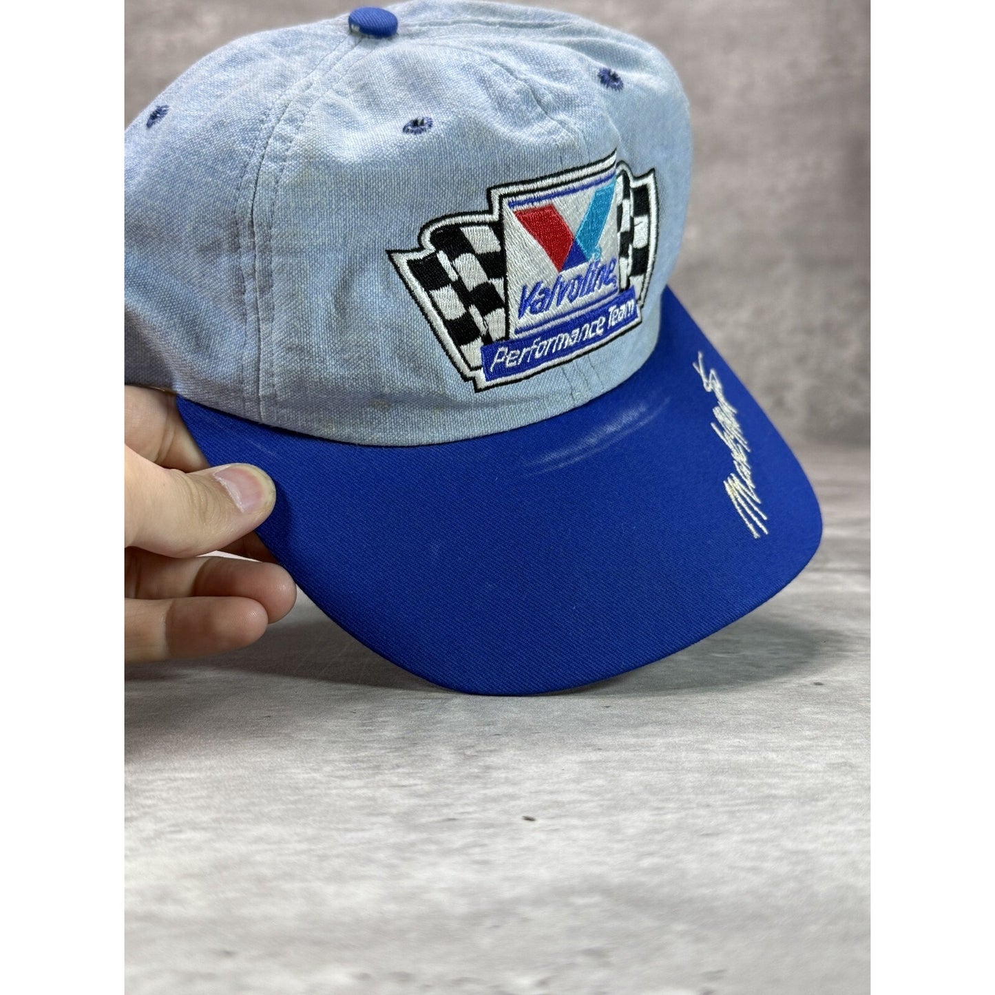 Vintage Mark Martin #6 Nascar Valvoline Performance Team Strapback Hat OSFA