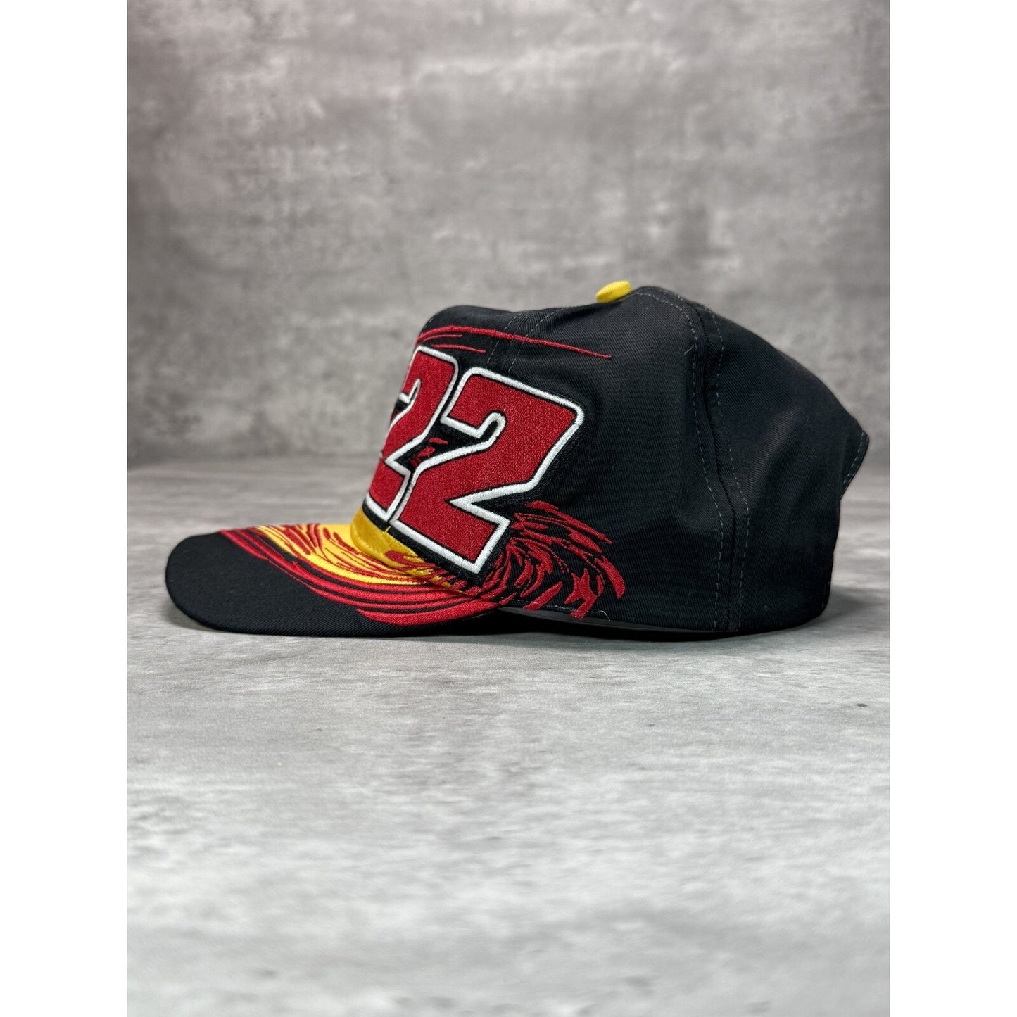 Vintage Ward Burton #22 Nascar CAT Racing Team Embroidered Snapback Hat OSFA