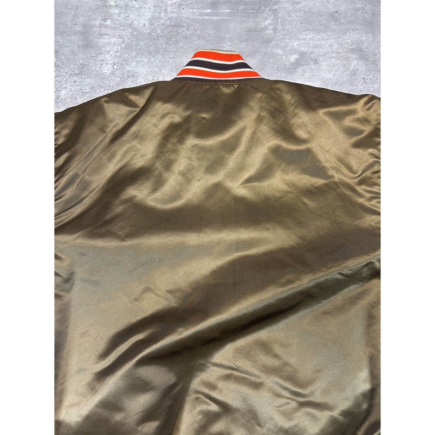 Vintage 90s Cleveland Browns NFL Starter Satin Bomber Jacket Size Large