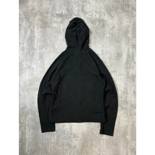 Vintage 2000s Youth Nike Embroidered Swoosh Full Zip Hooded Sweatshirt Size Med