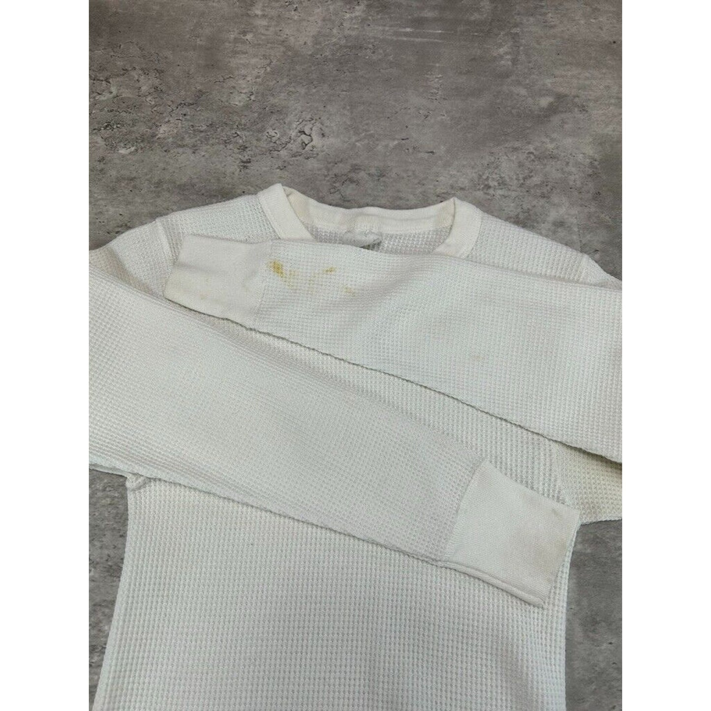 Vintage 1980s Handex Blank Thermal Print Long Sleeve T-Shirt Size Medium