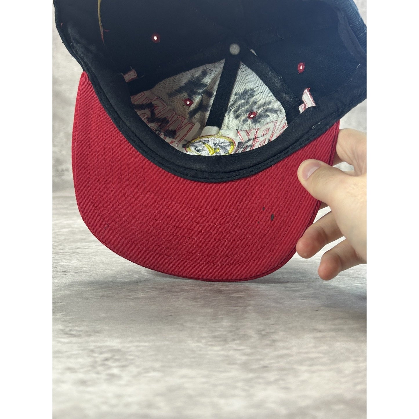 Vintage 90s Mark Martin #60 Roush Racing Nascar Embroidered Snapback Hat OSFA