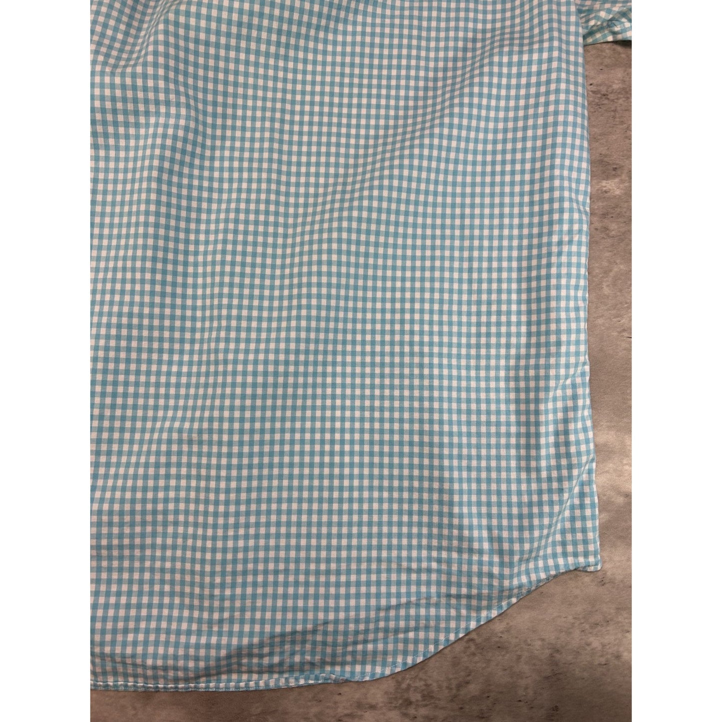 Polo Ralph Lauren Plaid Print Long Sleeve Button Up Shirt Size Large Blue/White