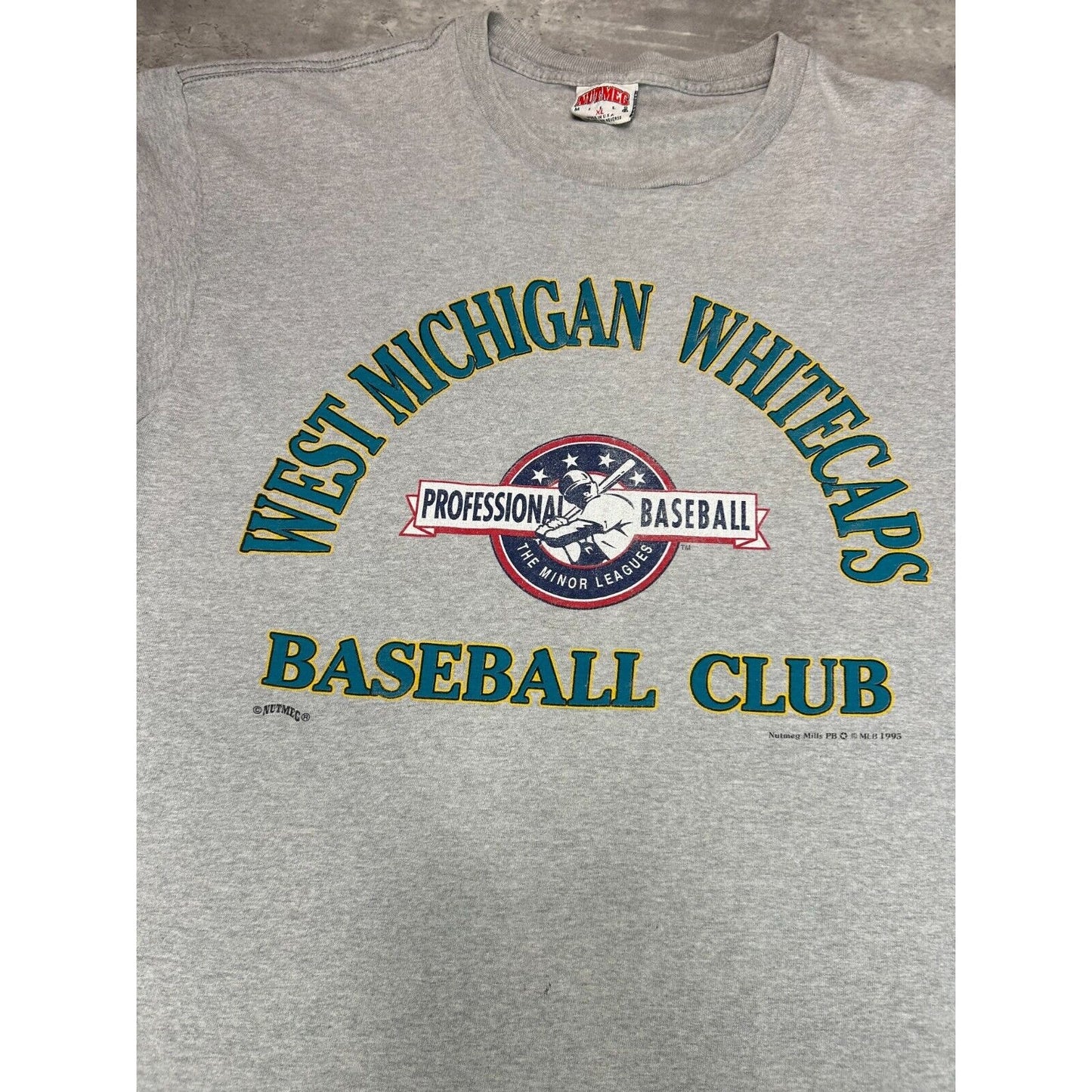 Vintage 1995 West Michigan Whitecaps Milb Baseball Club T-Shirt Size XL