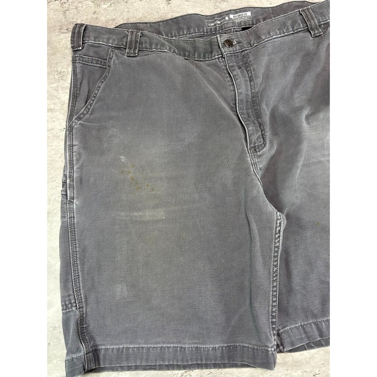 Carhartt Relaxed Fit Canvas Workwear Five Pocket Shorts Size 42 Gray