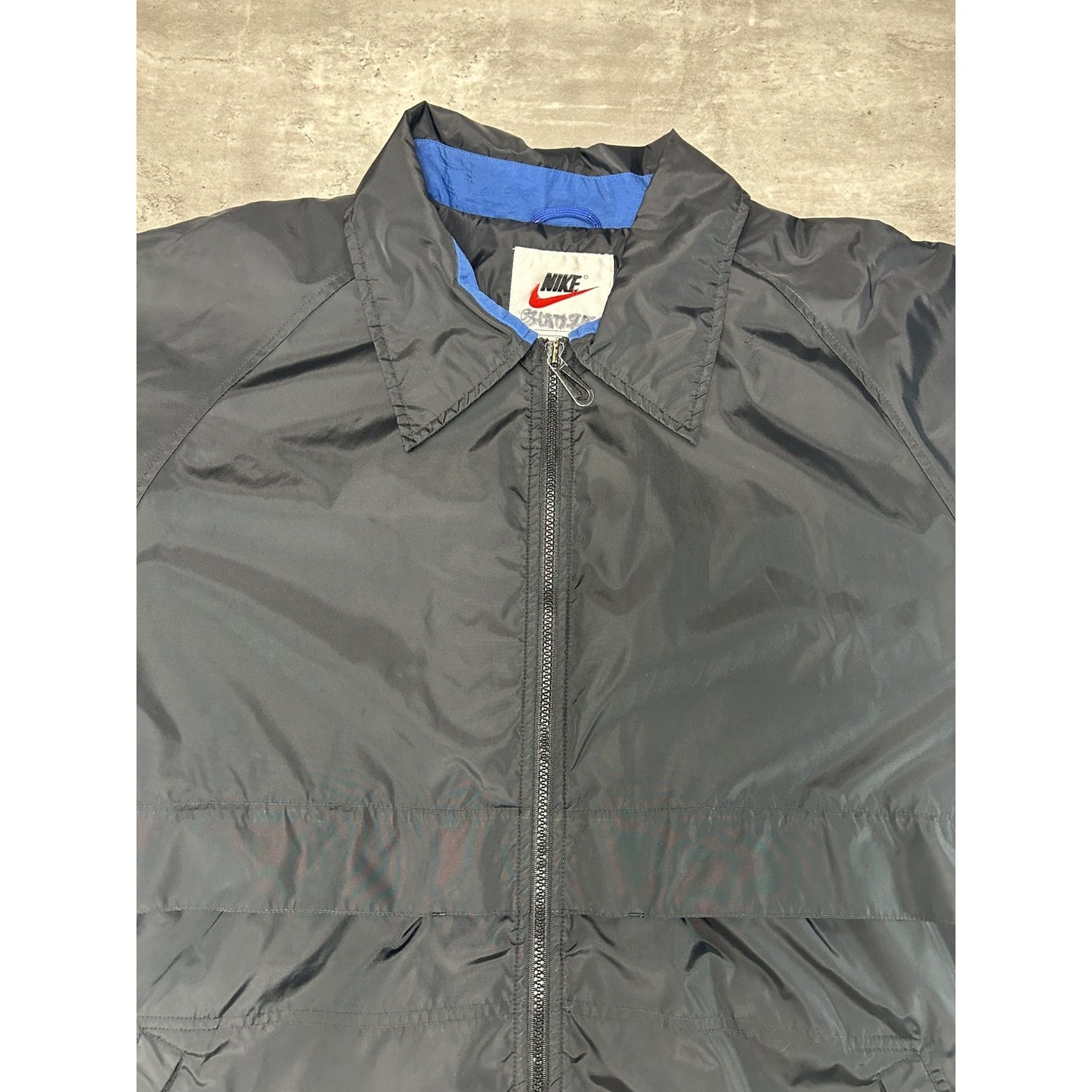 Vintage 90s Nike Embroidered Swoosh Full Zip Coaches Jacket Size Large