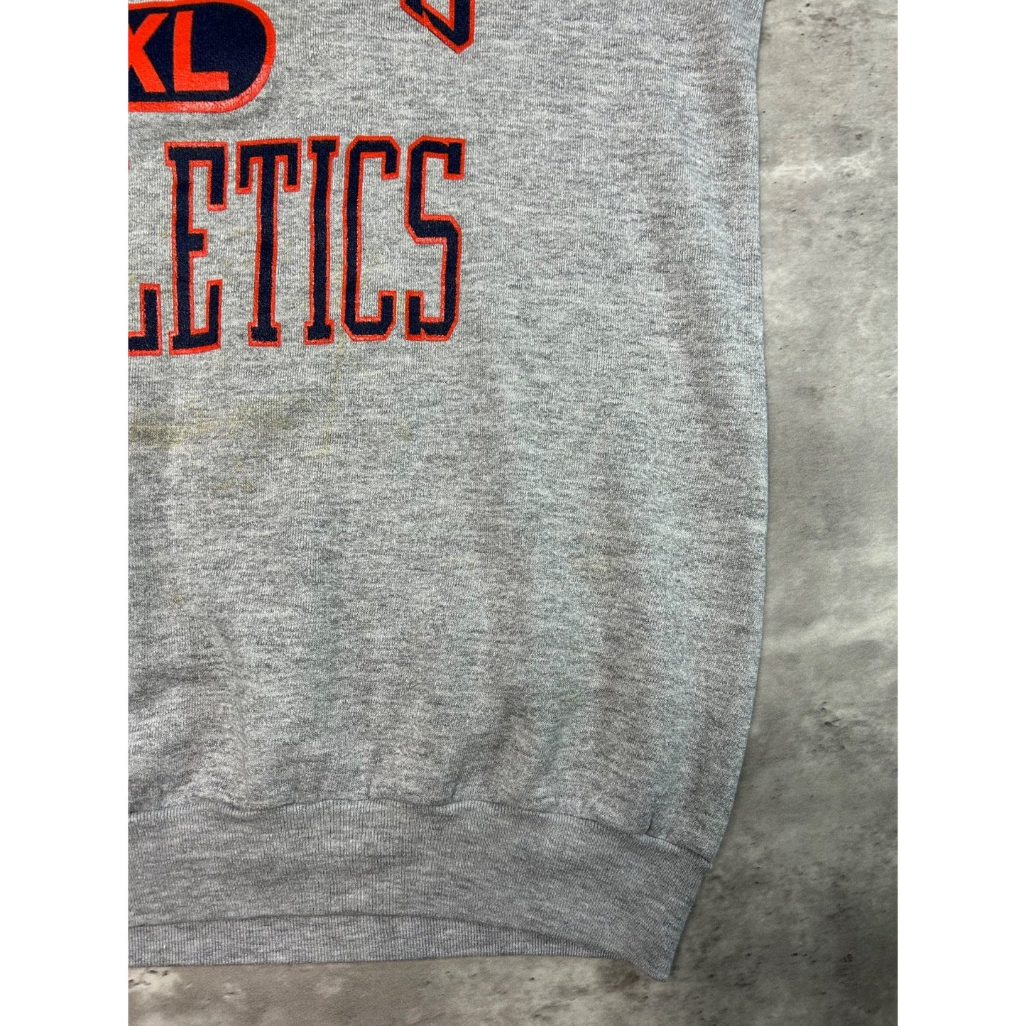Vintage 90s Illinois Illini NCAA Collegiate Graphic Spellout Sweatshirt Size XL