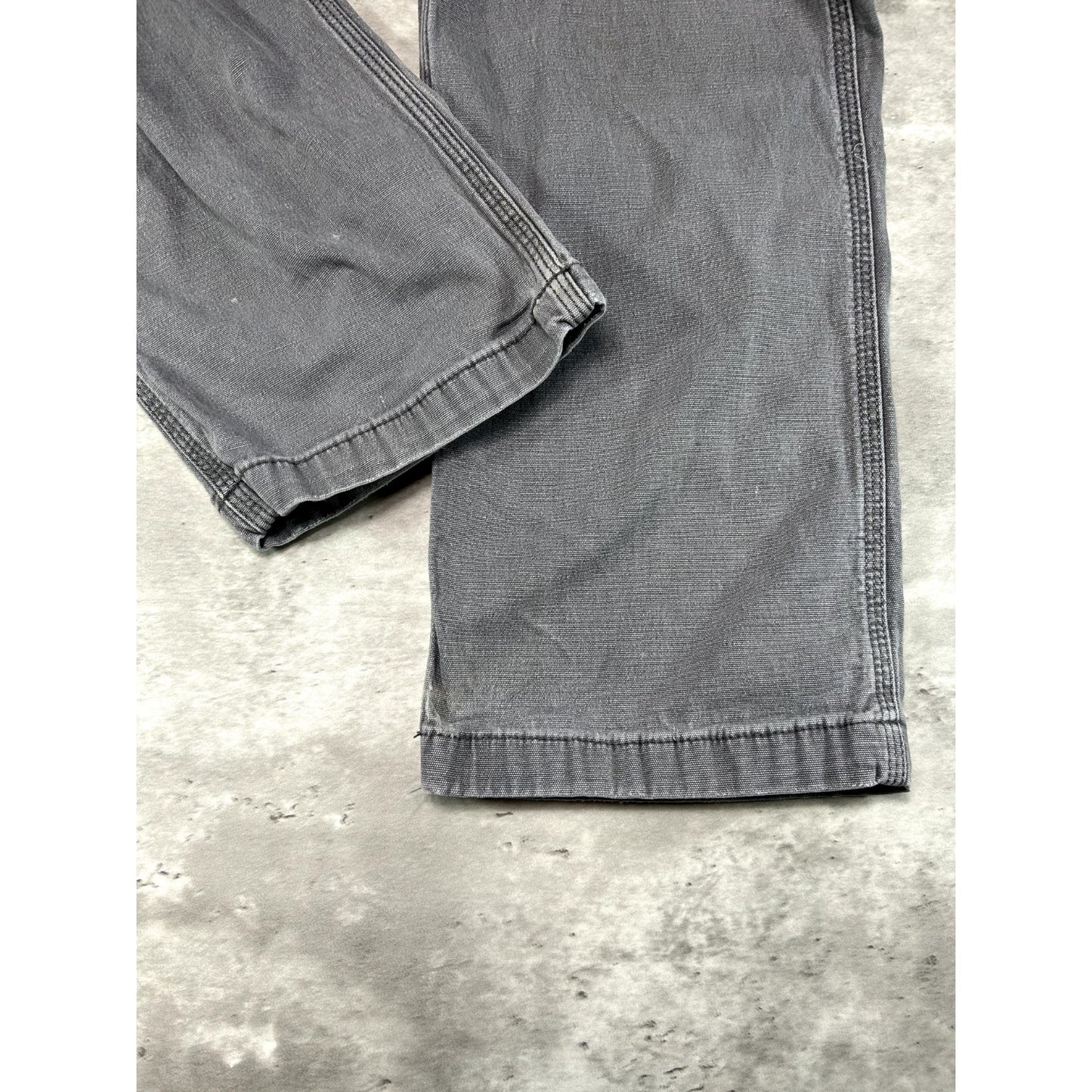 Carhartt relaxed Fit Canvas Work Wear Five Pocket Pants Size 34W Gray