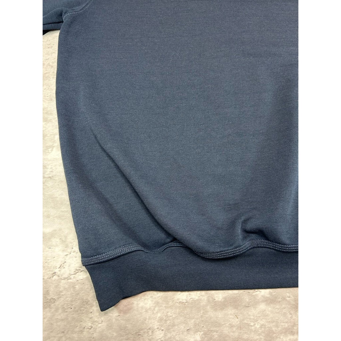 Vintage Carhartt Embroidered Patch Pullover Crewneck Sweatshirt Size Large Blue