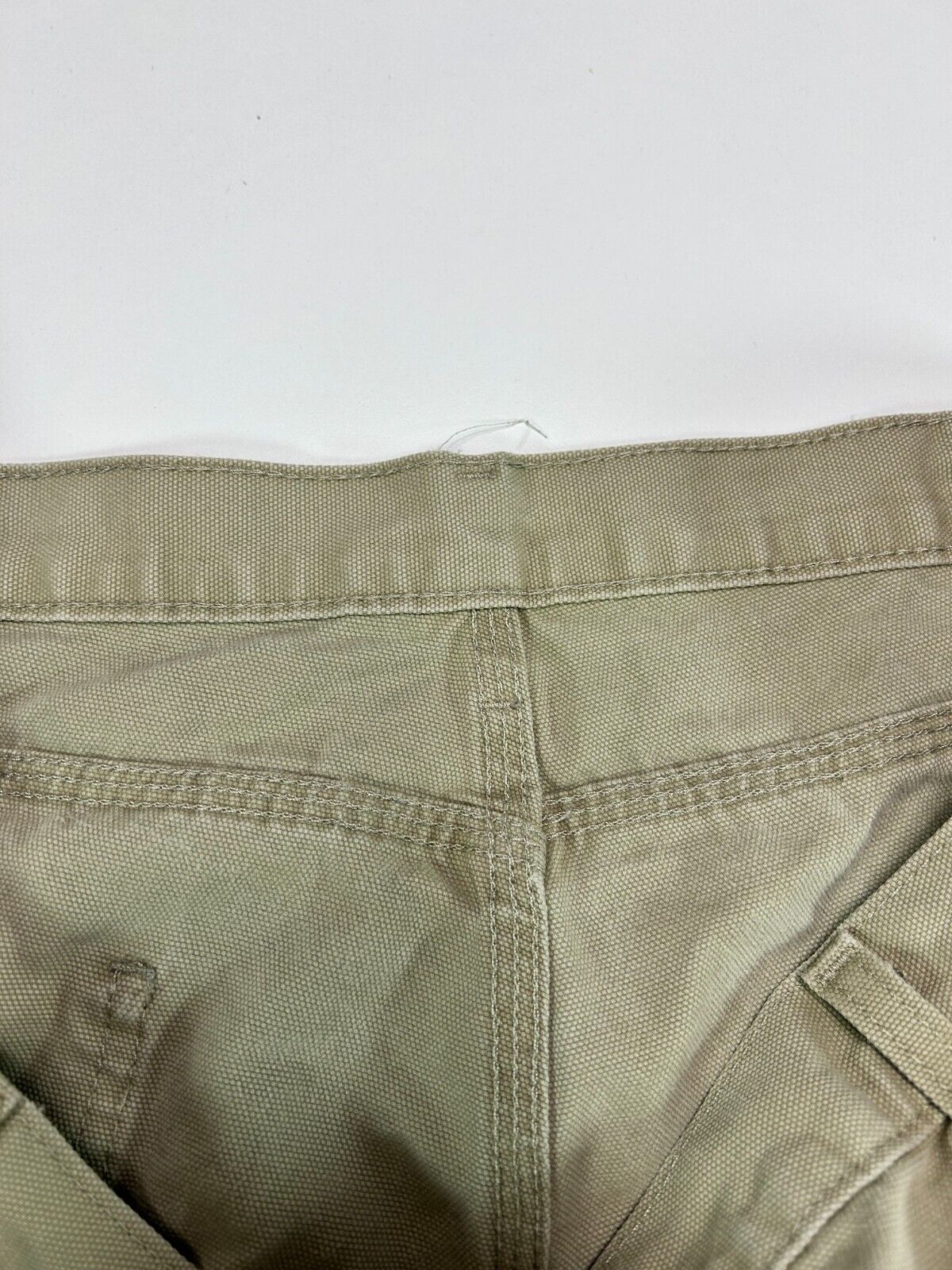 Vintage Dickies Canvas Work Wear Carpenter Pants Size 37W Tan