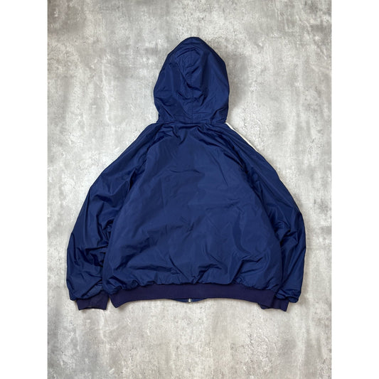 Vintage 2000s Adidas Embroidered Logo Full Zip Insulated Hooded Jacket Size 2XL