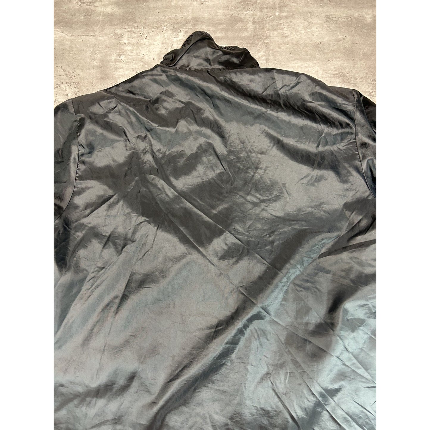 Vintage Aqua Stop Tree Camo Reversible Fleece Nylon Hunting Jacket Size Large