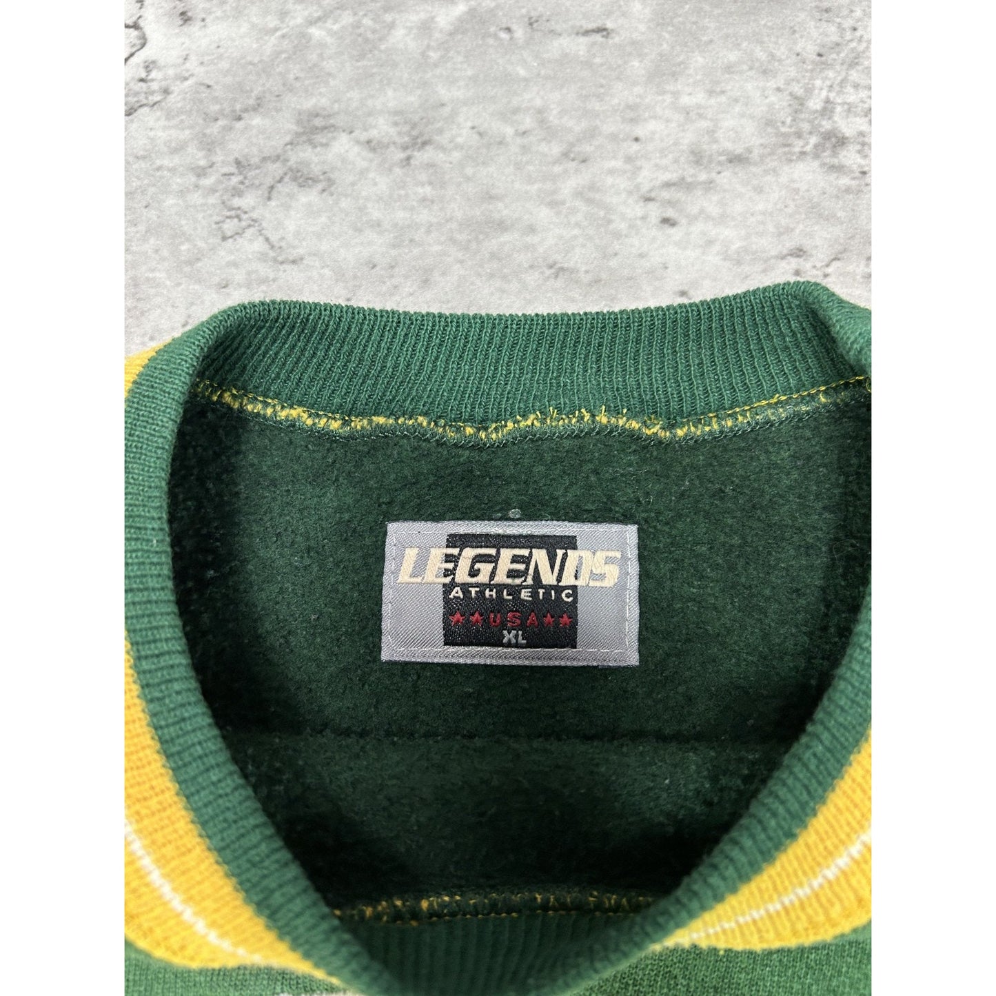 Vintage 90s Green Bay Packers NFL Embroidered Spellout Football Sweatshirt Sz XL