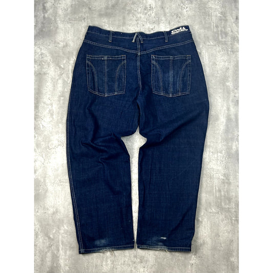 Vintage Y2K Sohk Baggy Fit Dark Wash Denim Pants Size 42