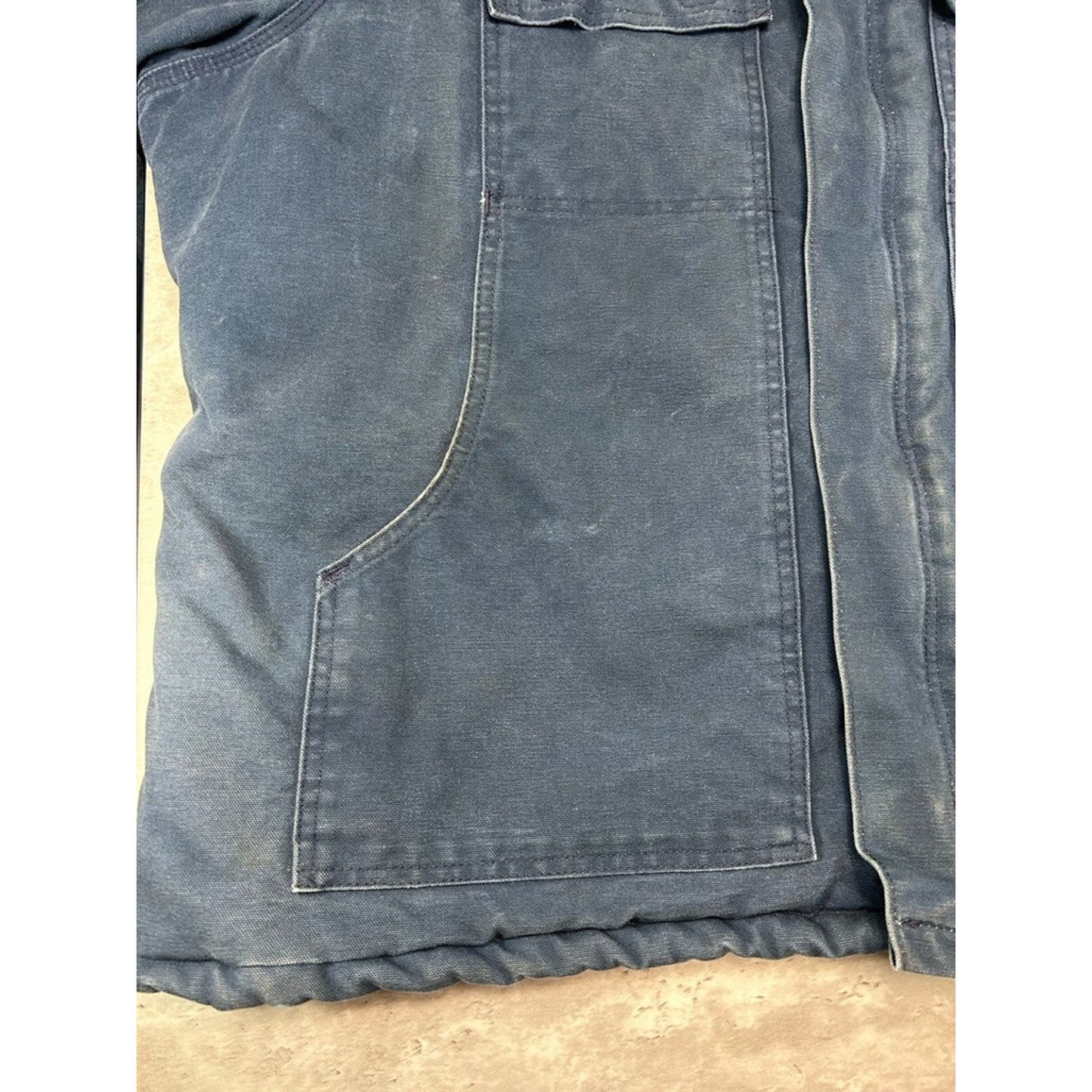 Vintage Carhartt Insulated Canvas Workwear Arctic Jacket Size XXL Blue