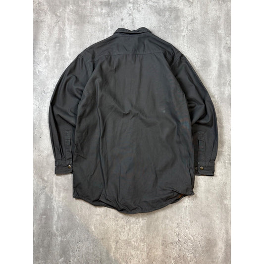 Vintage Carhartt Plaid Lined Workwear Long Sleeve Button Up Shirt Size Medium