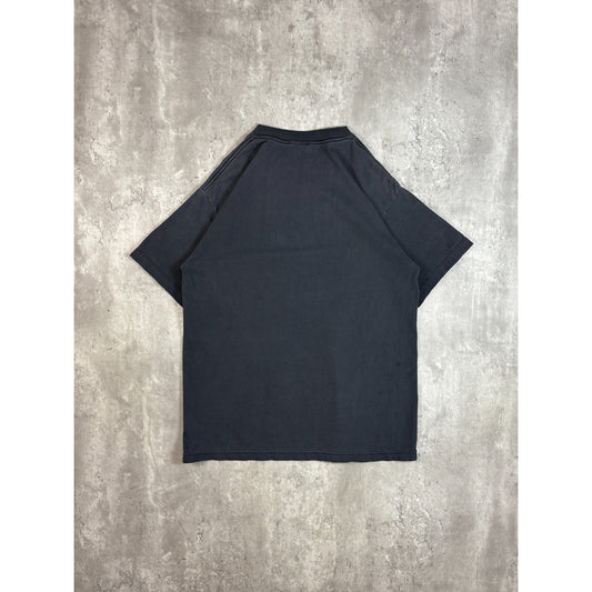 Vintage Y2K Yin & Yang Dragon Graphic T-Shirt Size Large Black