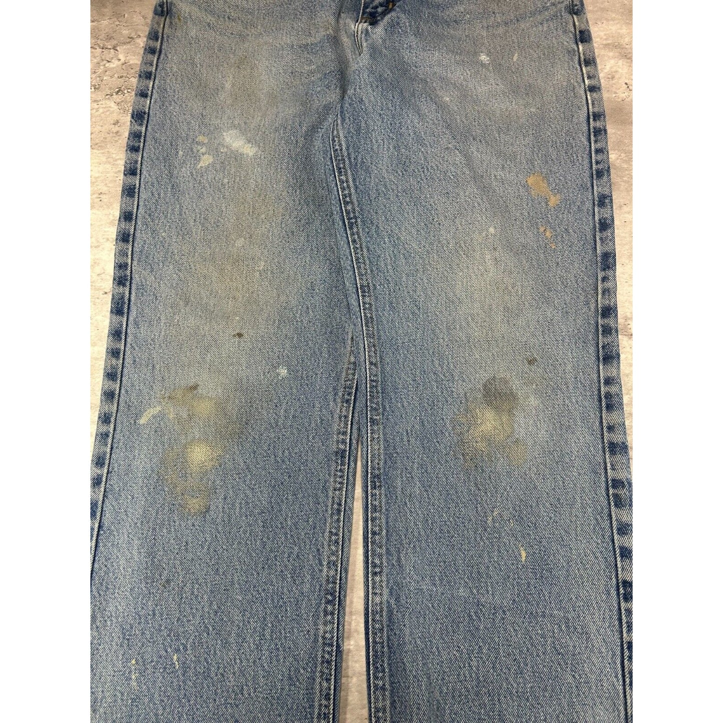 Vintage Carhartt Traditional Fit Light Wash Workwear Denim Pants Size 33 Blue