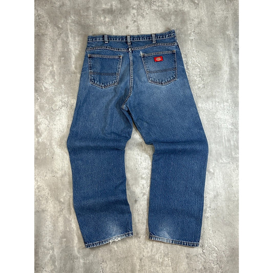 Vintage Dickies Dark Wash Workwear Denim Pants Size 36 Blue