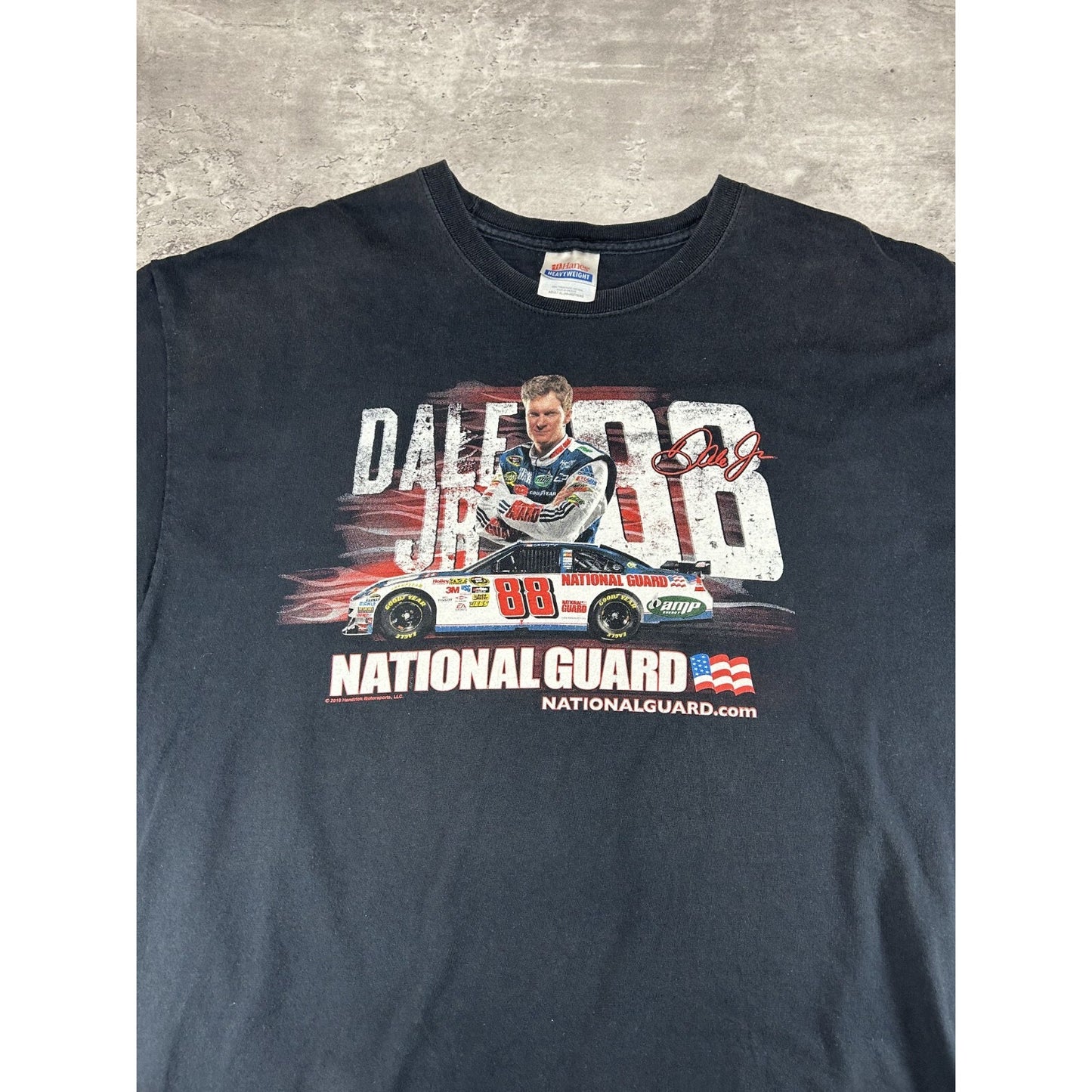 Dale Earnhardt Jr #88 Nascar National Guard Spell Out T-Shirt Size XL Black