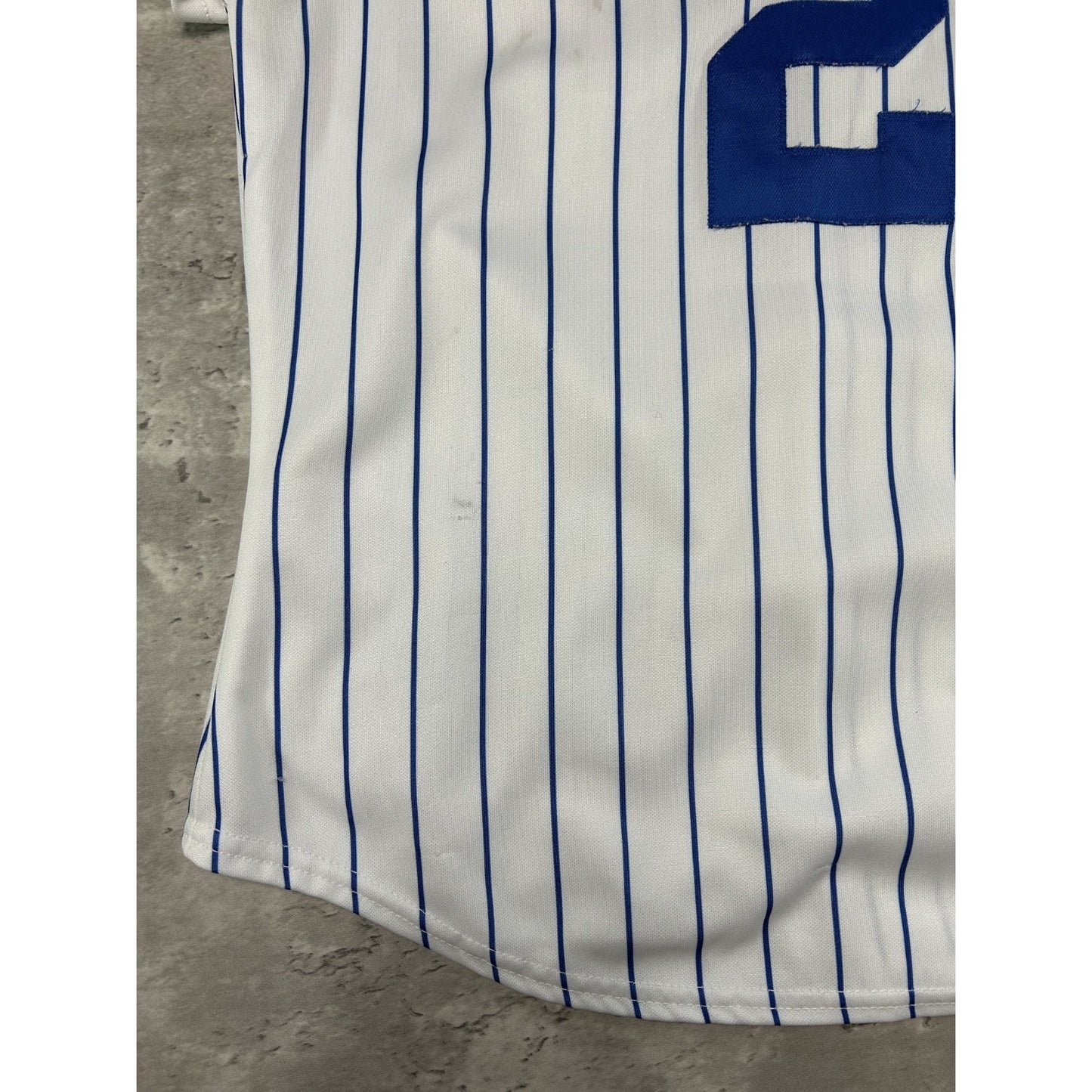 Vintage Ryan Theriot #2 Chicago Cubs MLB Pinstripe Stitched Jersey Size Small