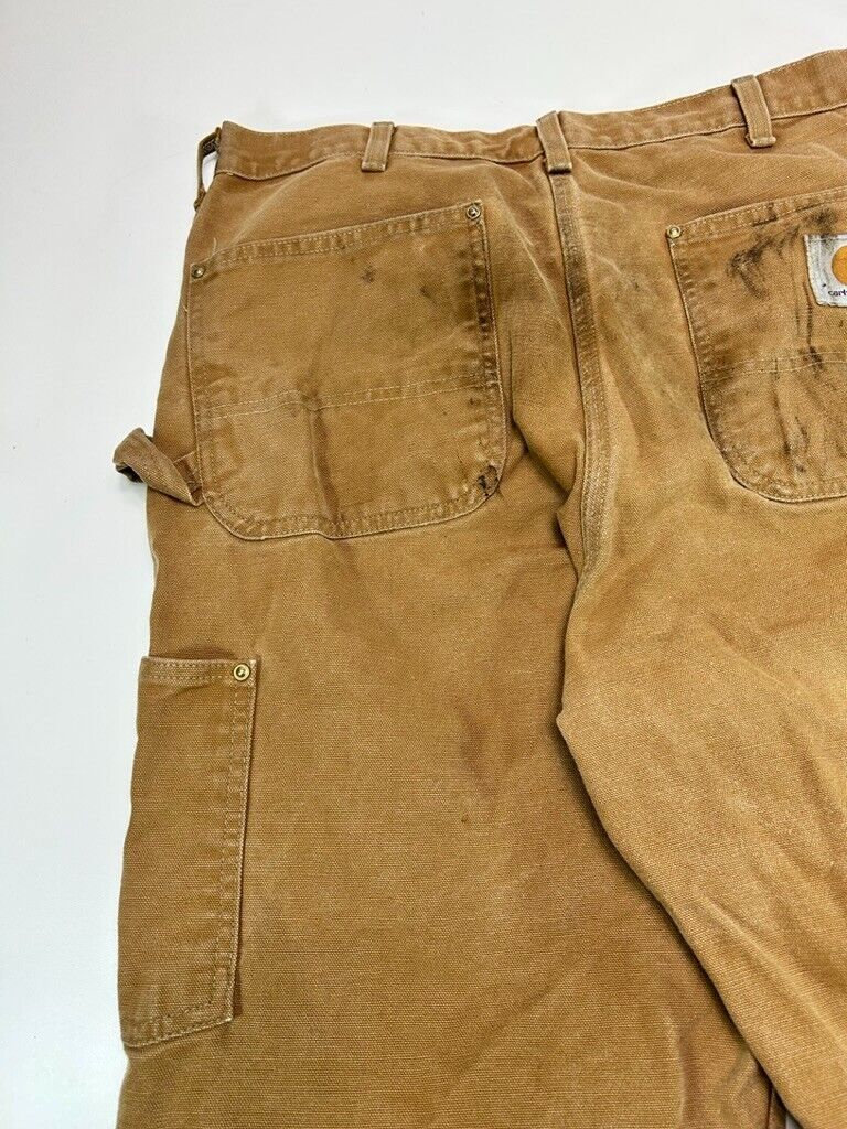 Vintage Carhartt Canvas Workwear Double Knee Carpenter Pants Size 35