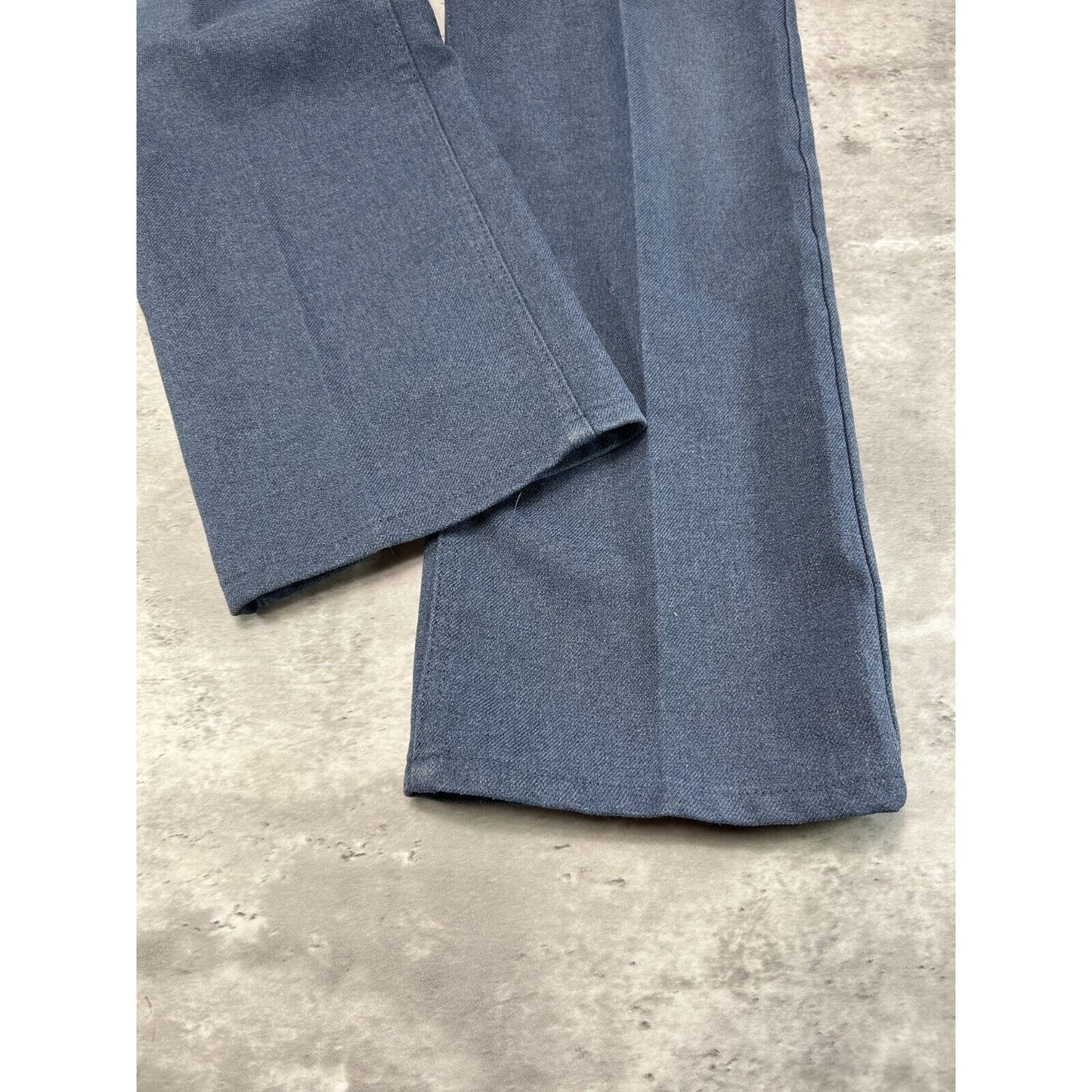 Vintage 1970s Levis Strauss Wide Leg Blue Trouser Style Pants Size 34
