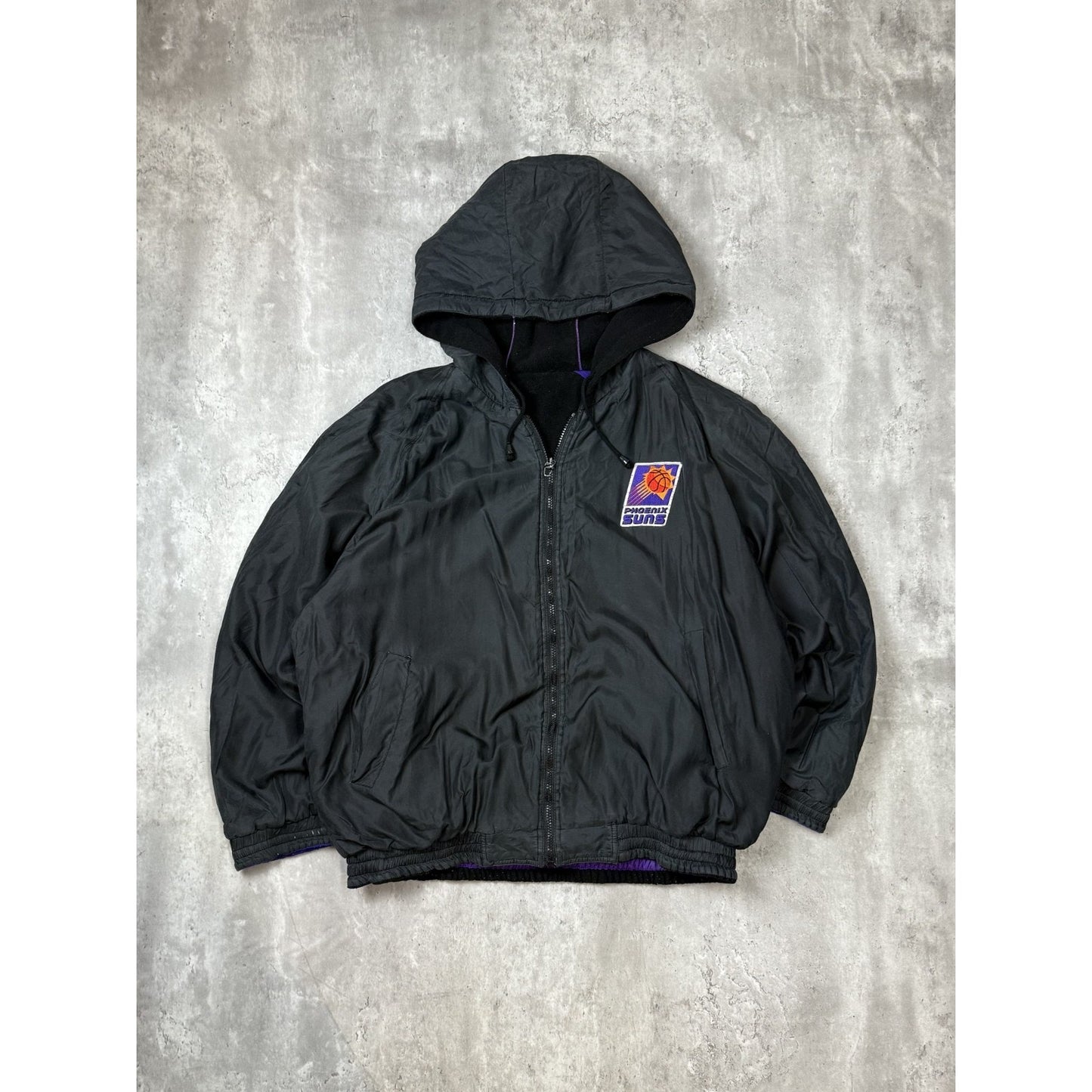 Vintage 90s Phoenix Suns NBA Embroidered Reversible Basketball Jacket Size XL