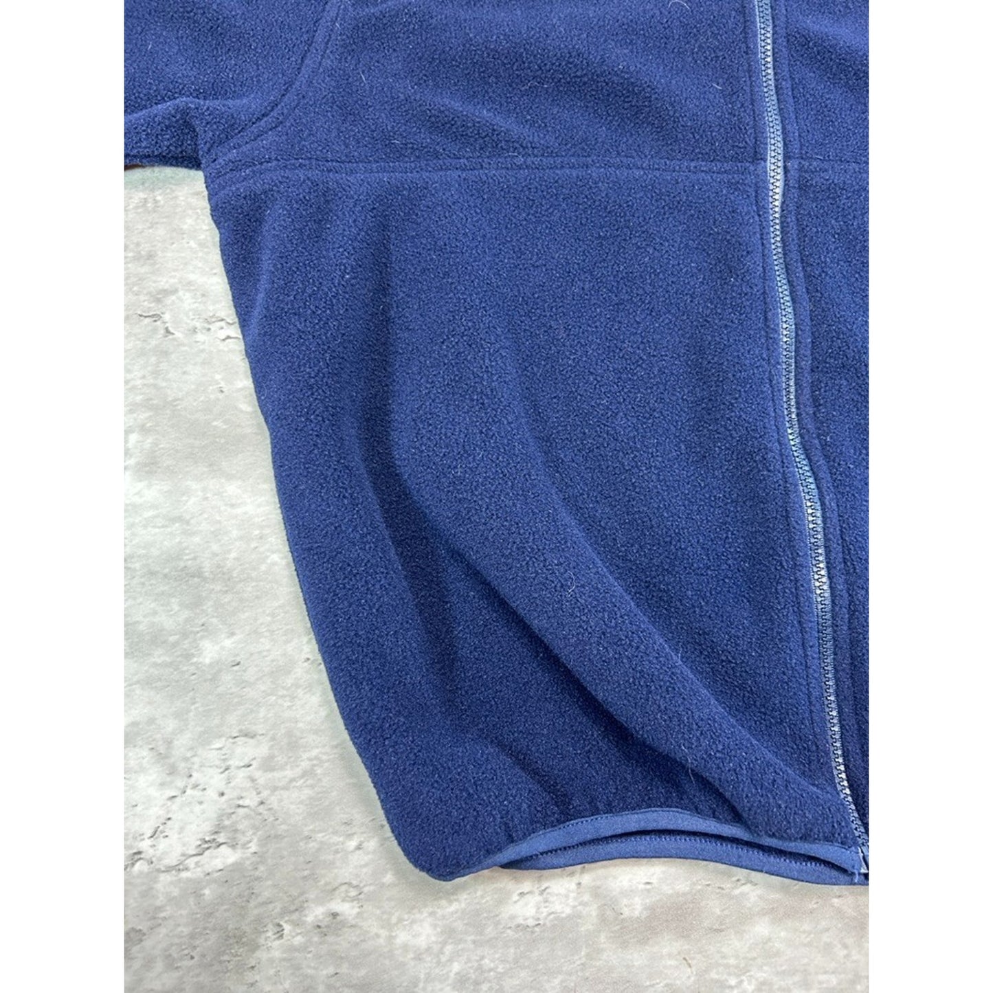 Vintage Womens L.L. Bean Full Zip Fleece Sweatshirt Size Large Blue