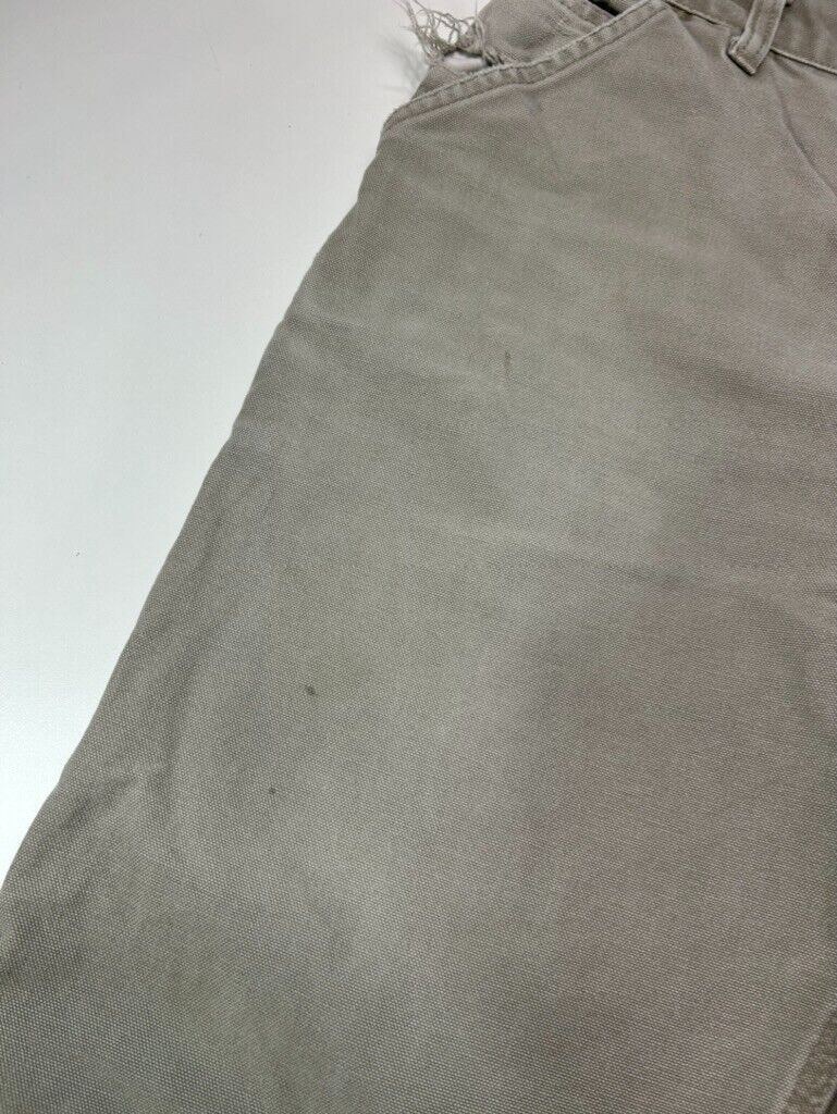 Vintage Carhartt Dungaree Fit Canvas Workwear Carpenter Pants Size 33W B11 DES