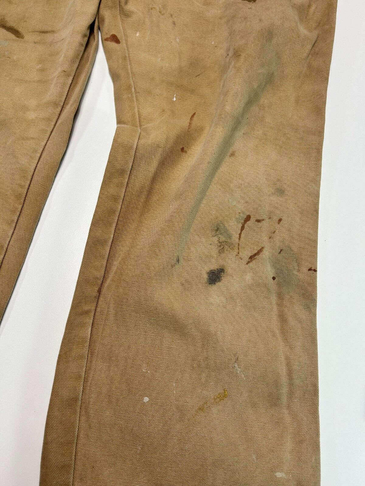Vintage Dickies Canvas Work Wear Carpenter Pants Size 33W Beige