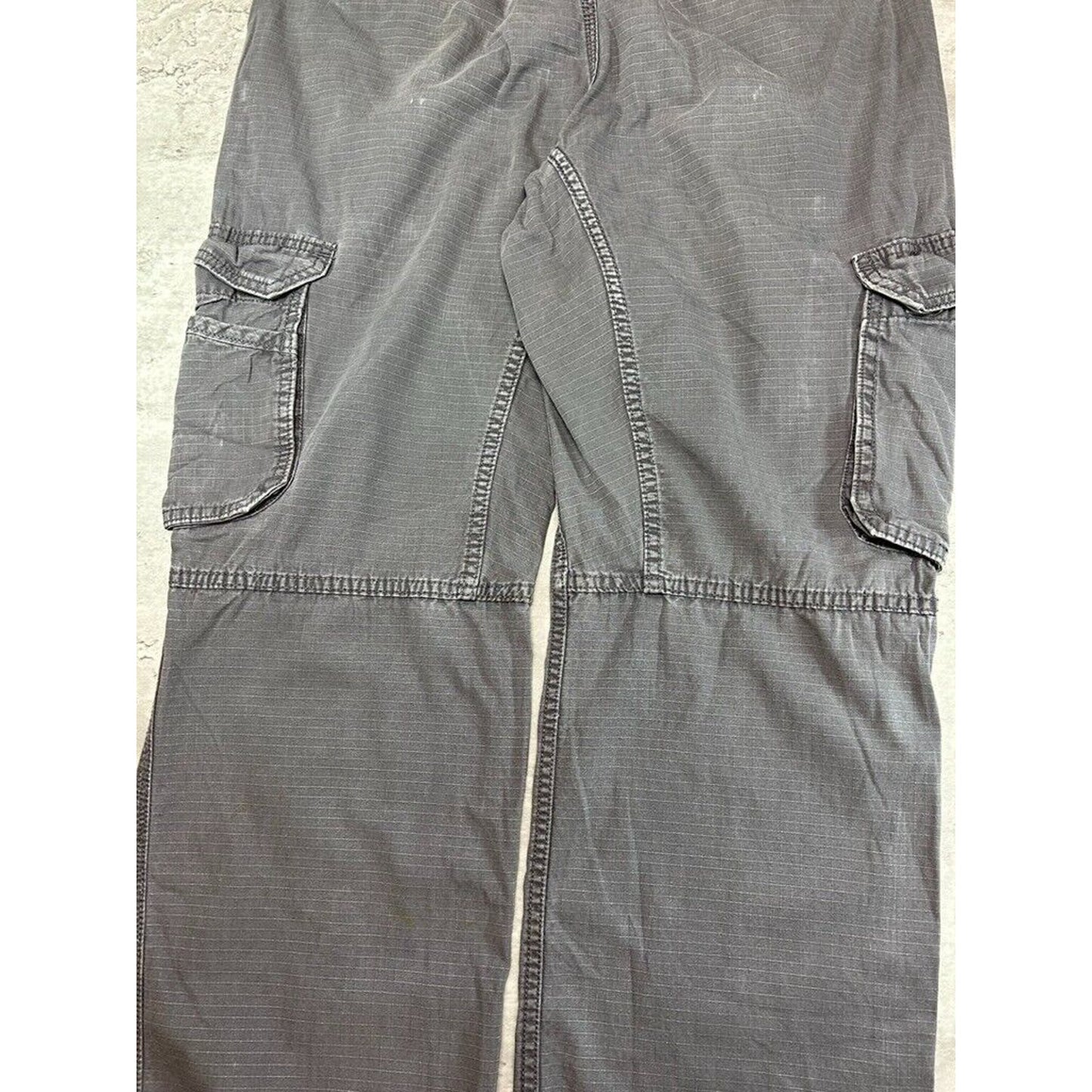 Carhartt Relaxed Fit Ripstop Workwear Cargo Carpenter Pants Size 38 Gray
