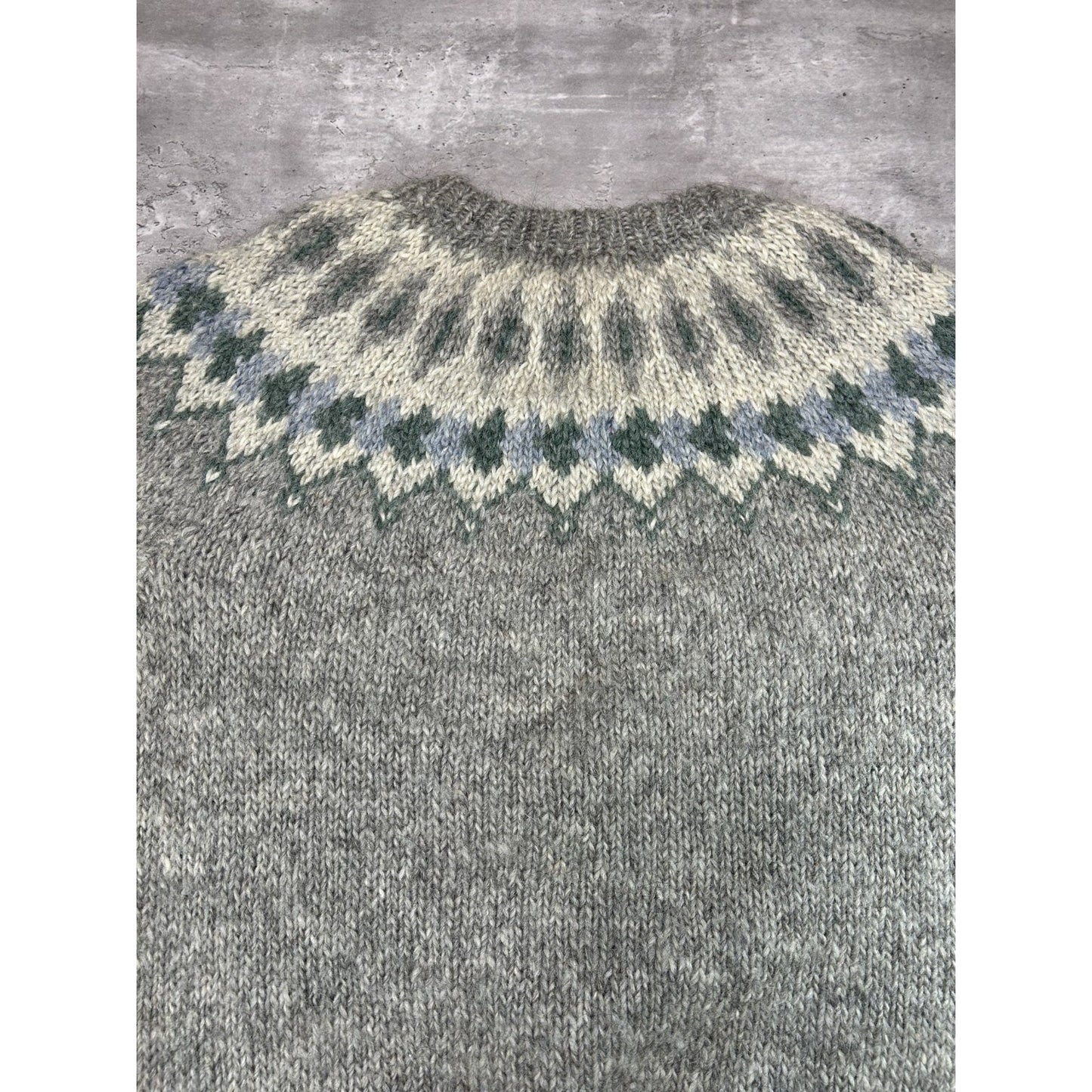 Vintage 80s Nancy Thomas Abstract Striped Pullover Knit Sweater Size XL