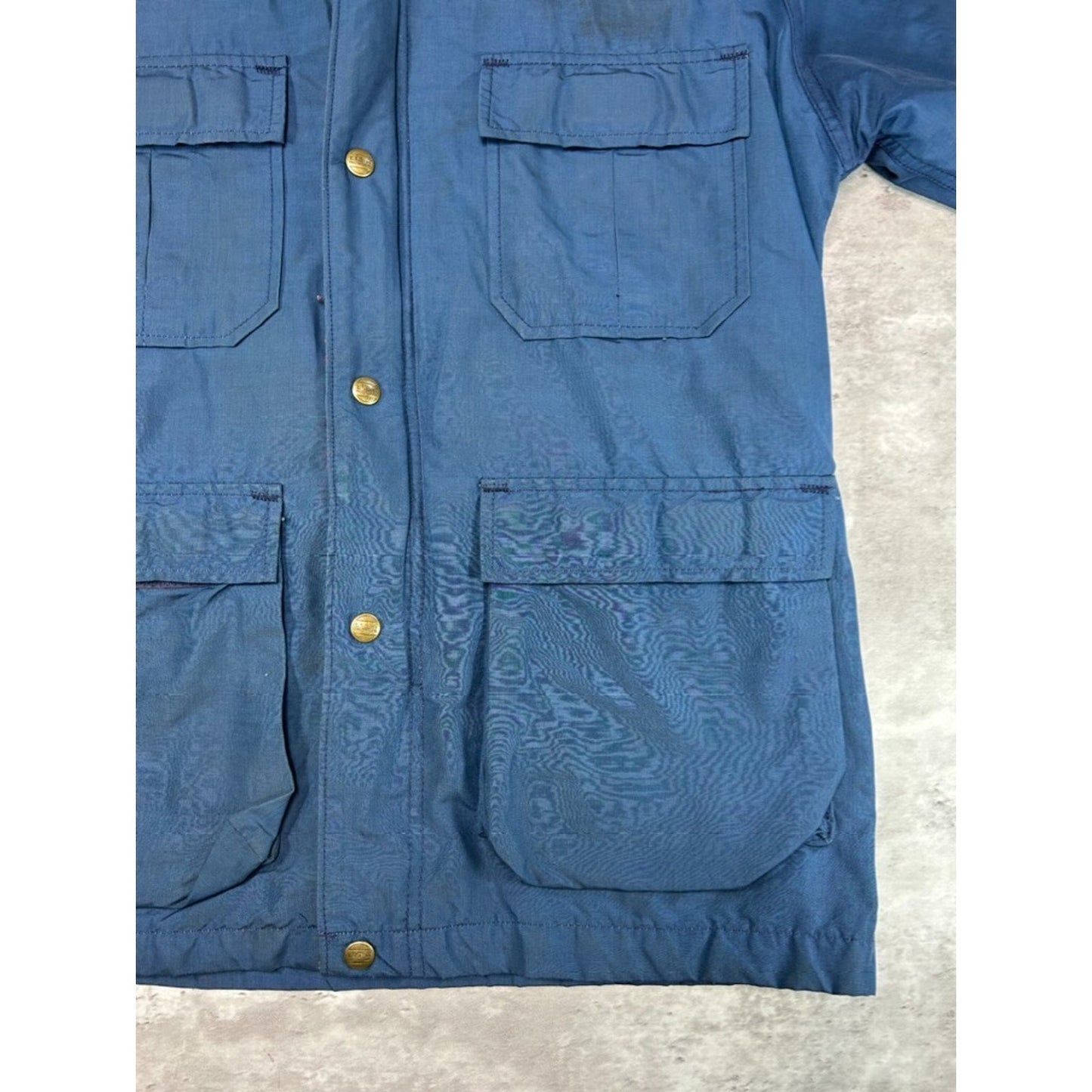 Vintage 90s Womens L.L. Bean Plaid Lined Hooded Parka Long Jacket Size Medium