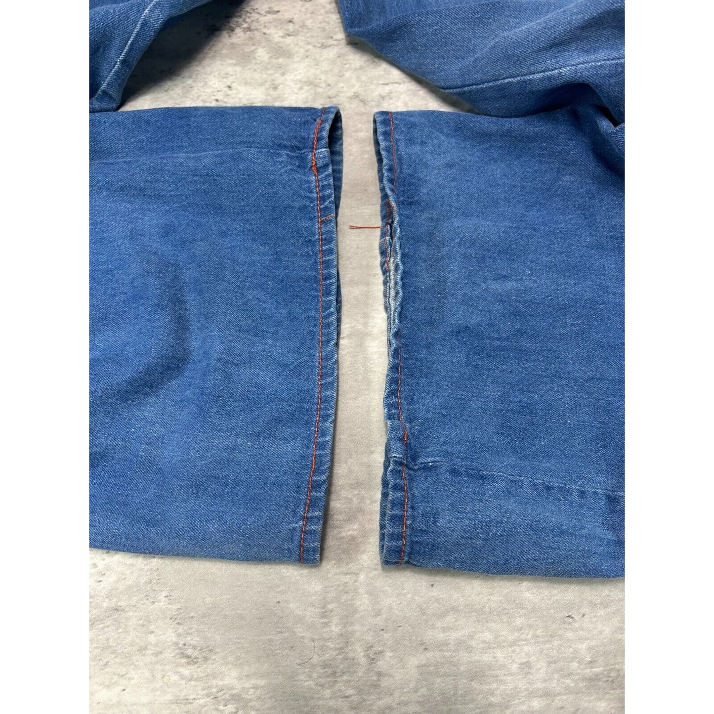 Vintage 70s/80s Medium Wash Multi Pocket Flared Denim Pants Size 29 Blue