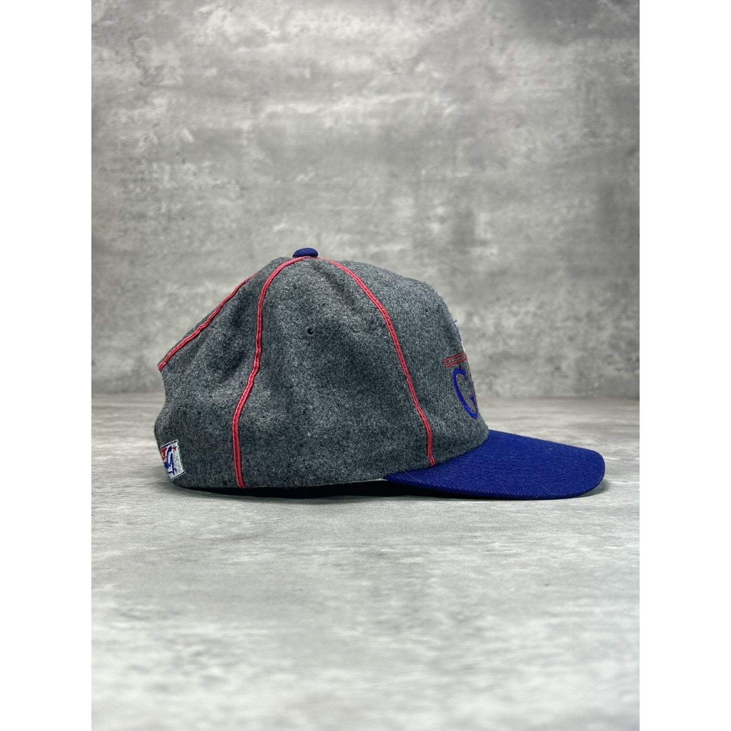 Vintage 90s New York Giants NFL Embroidered Spellout Snapback Hat OSFA