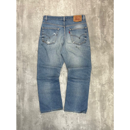 Vintage Levis 517 Red Tab Medium Wash Denim Pants Size 33 Blue