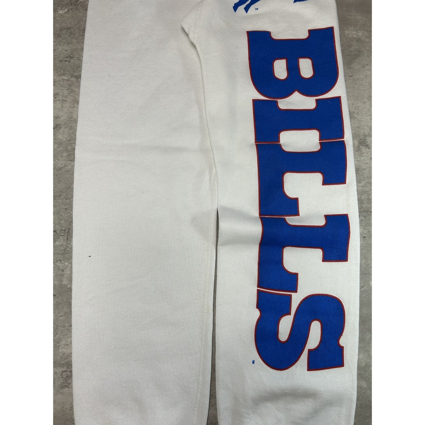 Vintage 90s Buffalo Bills NFL Graphic Spellout Football Sweat Pants Size Small