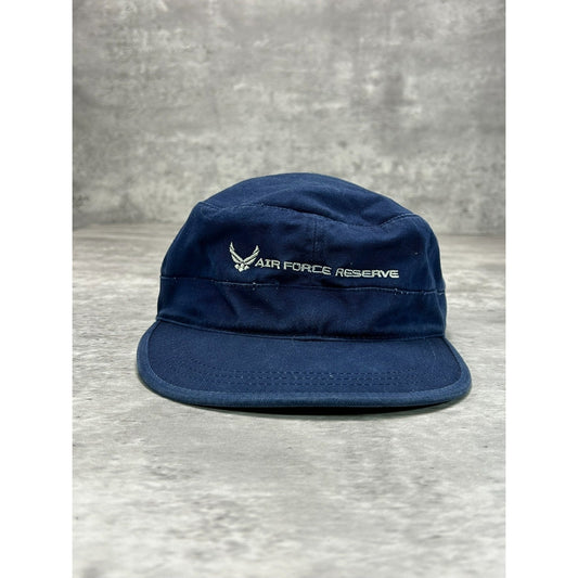 Vintage US Air Force Reserve Embroidered Spellout Strapback Military Hat OSFA