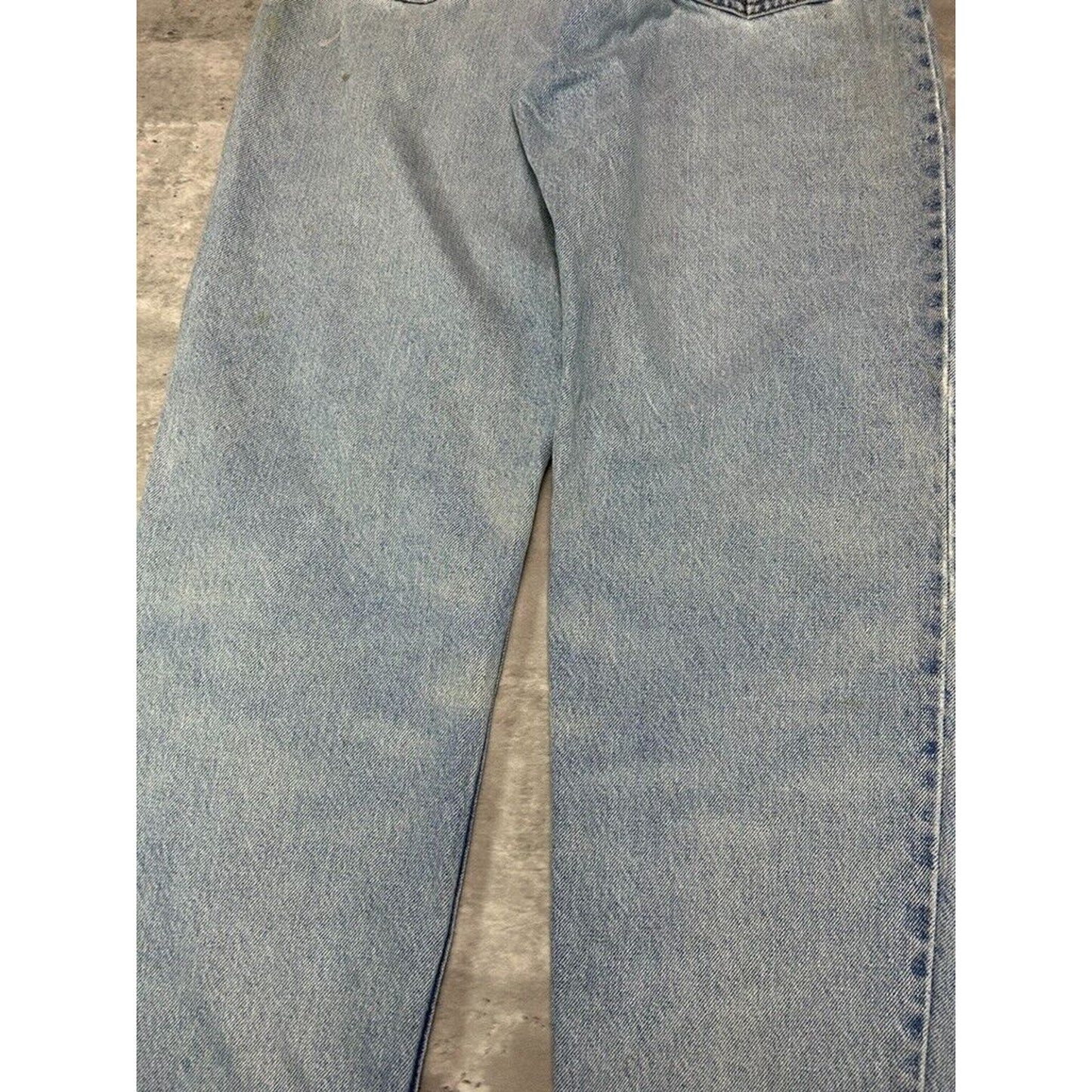 Vintage 90s Levis 550 Orange Tab Relaxed Fit Light Wash Denim Pants Size 33