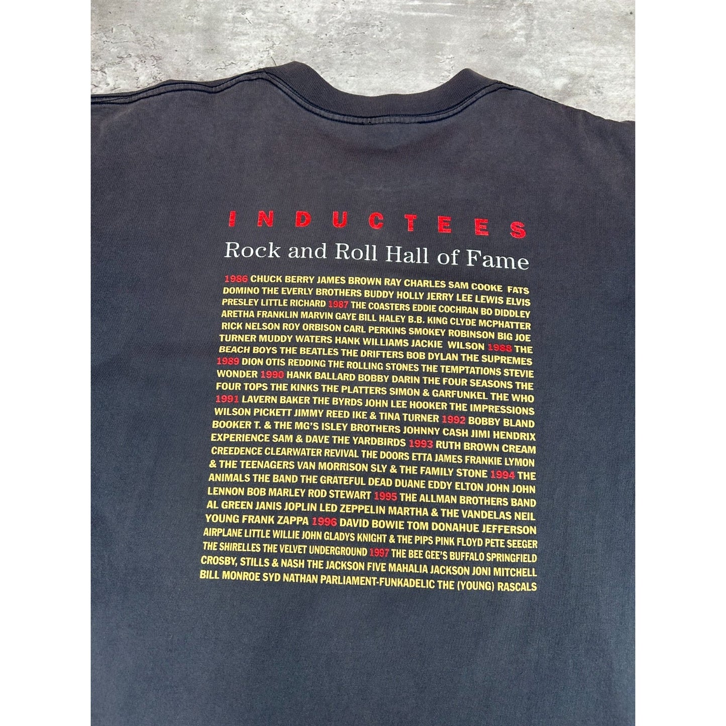 Vintage 90s Rock And Roll Hall Of Fame The House That Rock Built T-Shirt Size XXL
