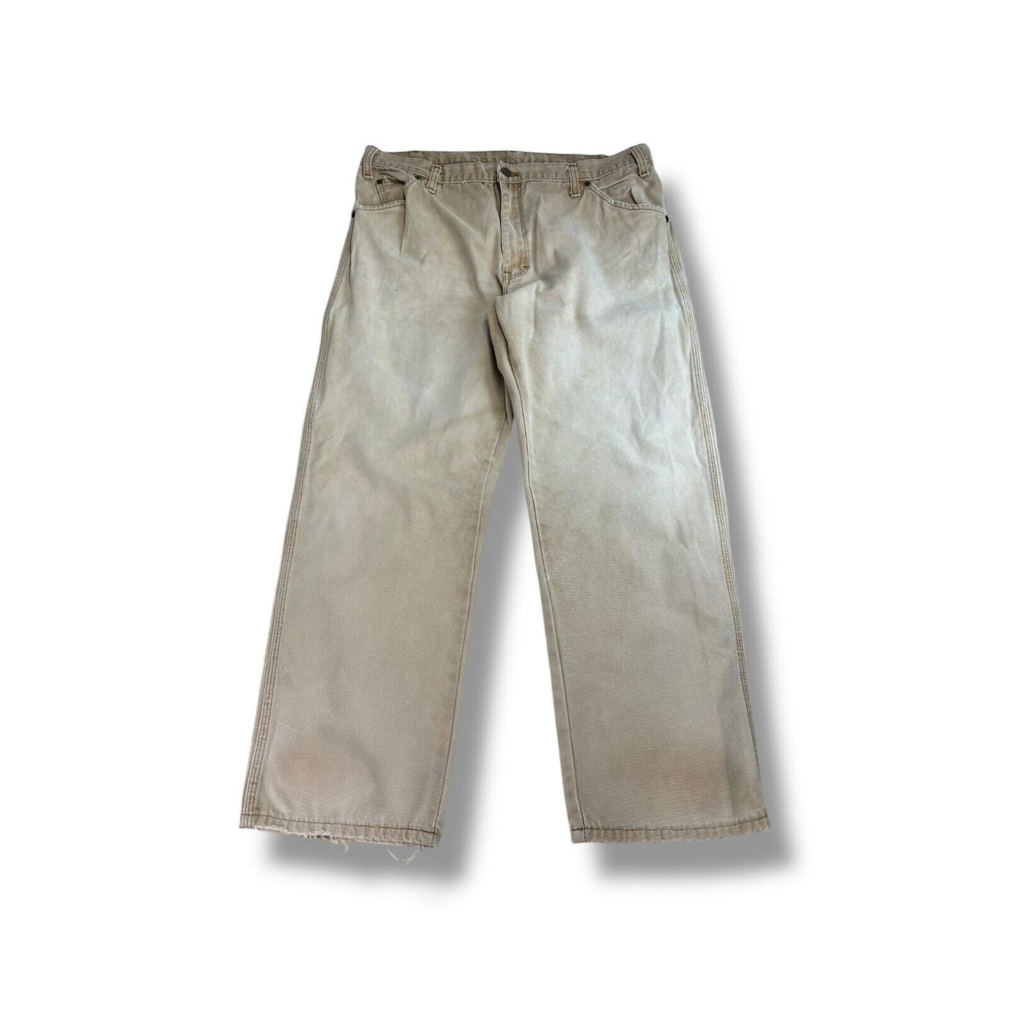 Vintage Dickies Faded Canvas Workwear Pants Size 37 Beige