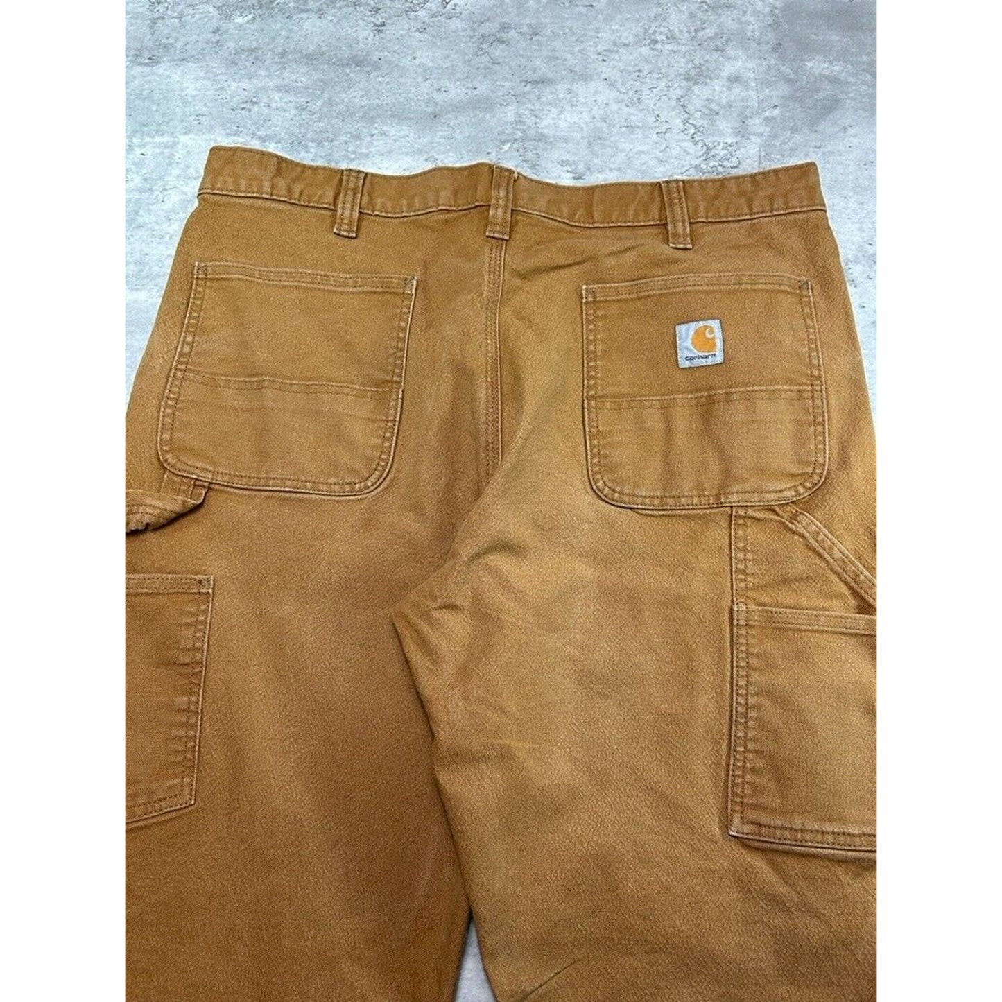 Carhartt Relaxed Fit Canvas Work Wear Carpenter Pants Size 38 Beige