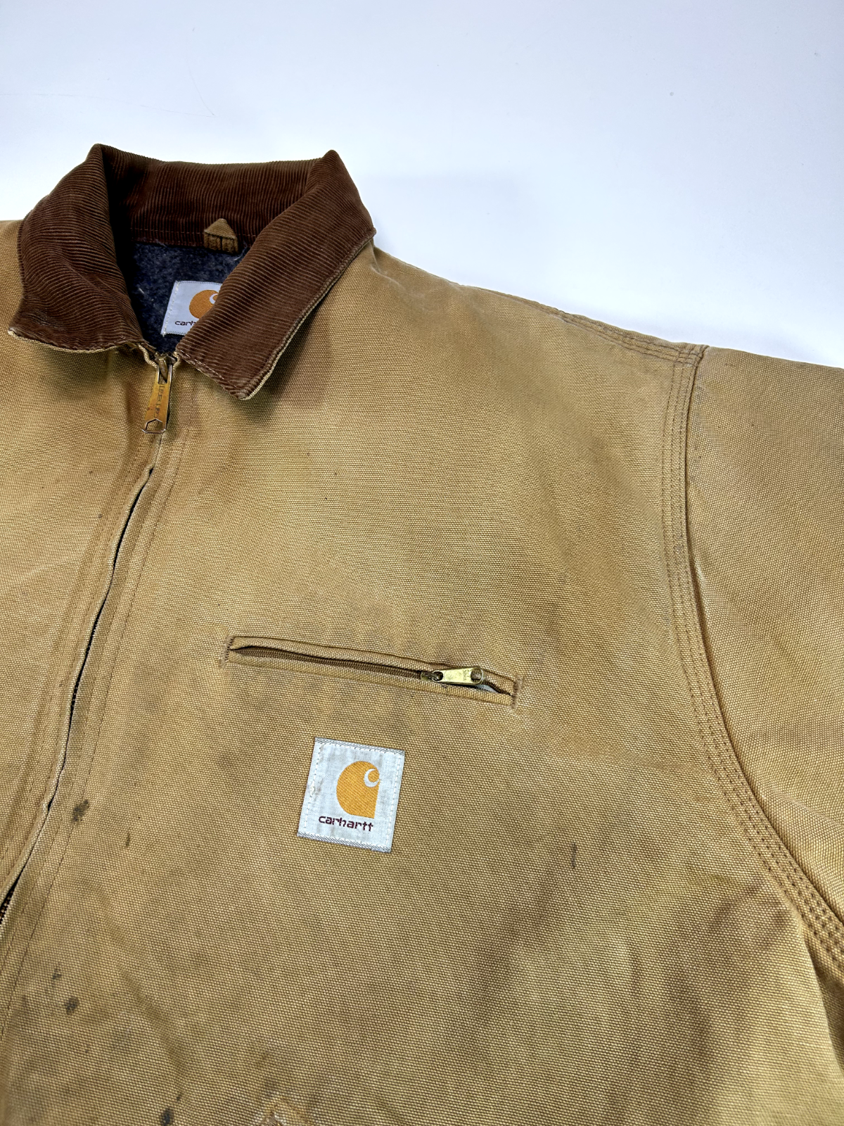 Vintage Carhartt Blanket Lined Canvas Workwear Detroit Jacket Jacket Size XL