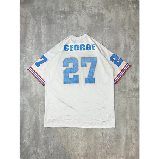 Vintage 90s Eddie George #27 Houston Oilers NFL Logo Athletics Jersey Size XL