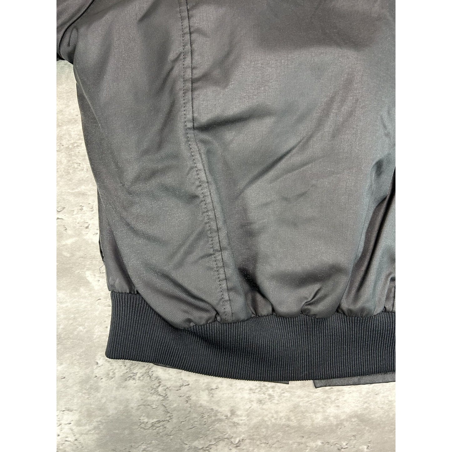 Vintage 1970s Hondaline Racing Nylon Bomber Jacket Size Medium Black