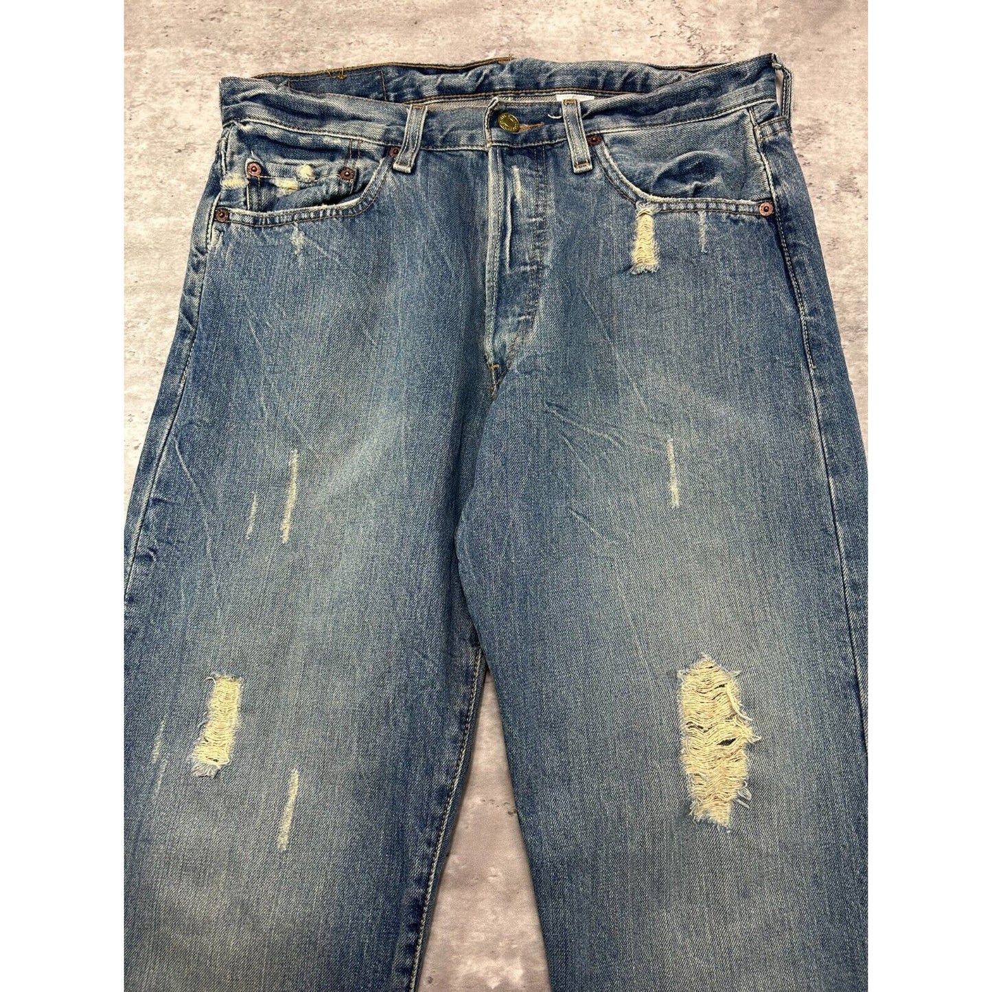 Vintage 90s Levis 501 Red Tab XX Medium Wash Denim Pants Size 32 Blue