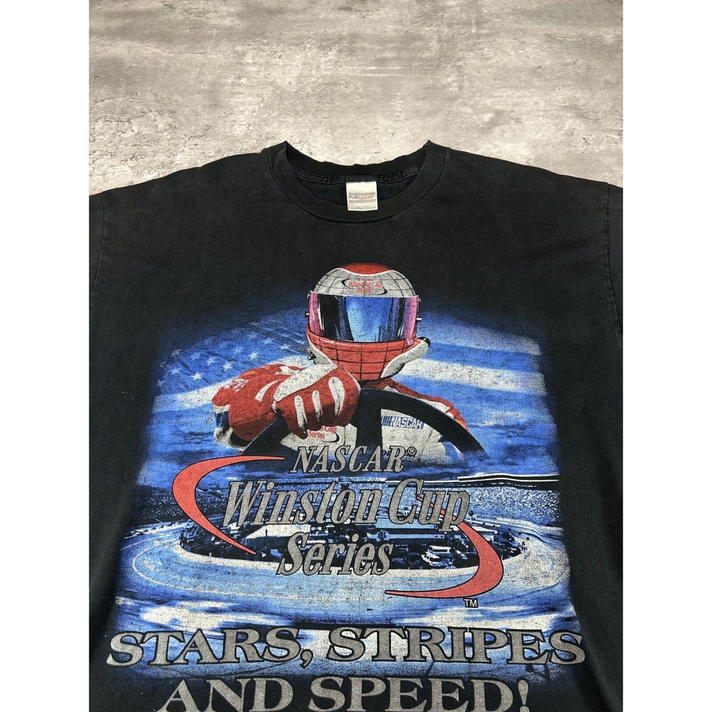 Vintage 2003 Nascar Winston Cup Stars Stripes And Speed Tour T-Shirt Size XL