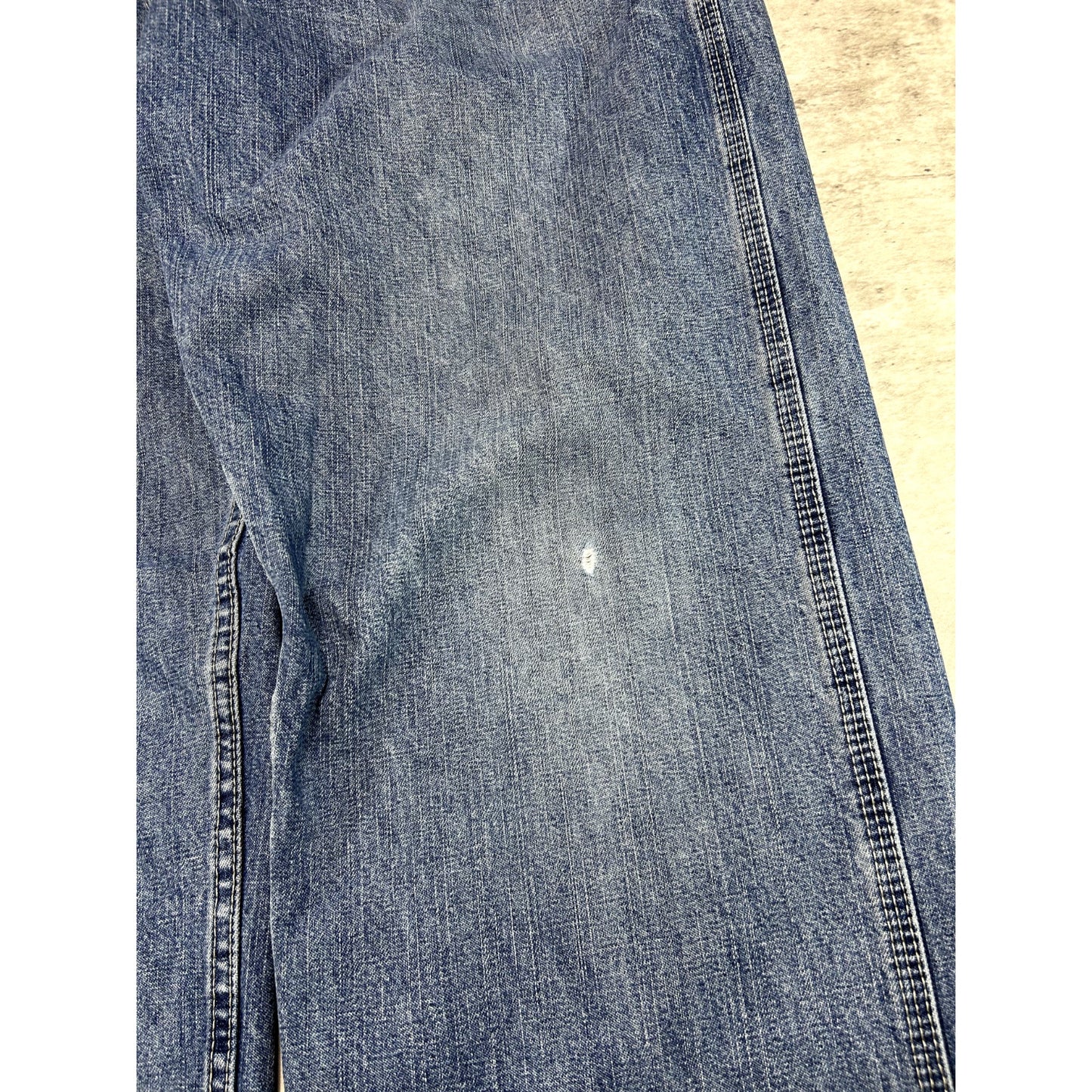 Vintage Lee Medium Wash Work Wear Carpenter Pants Size 34W Blue