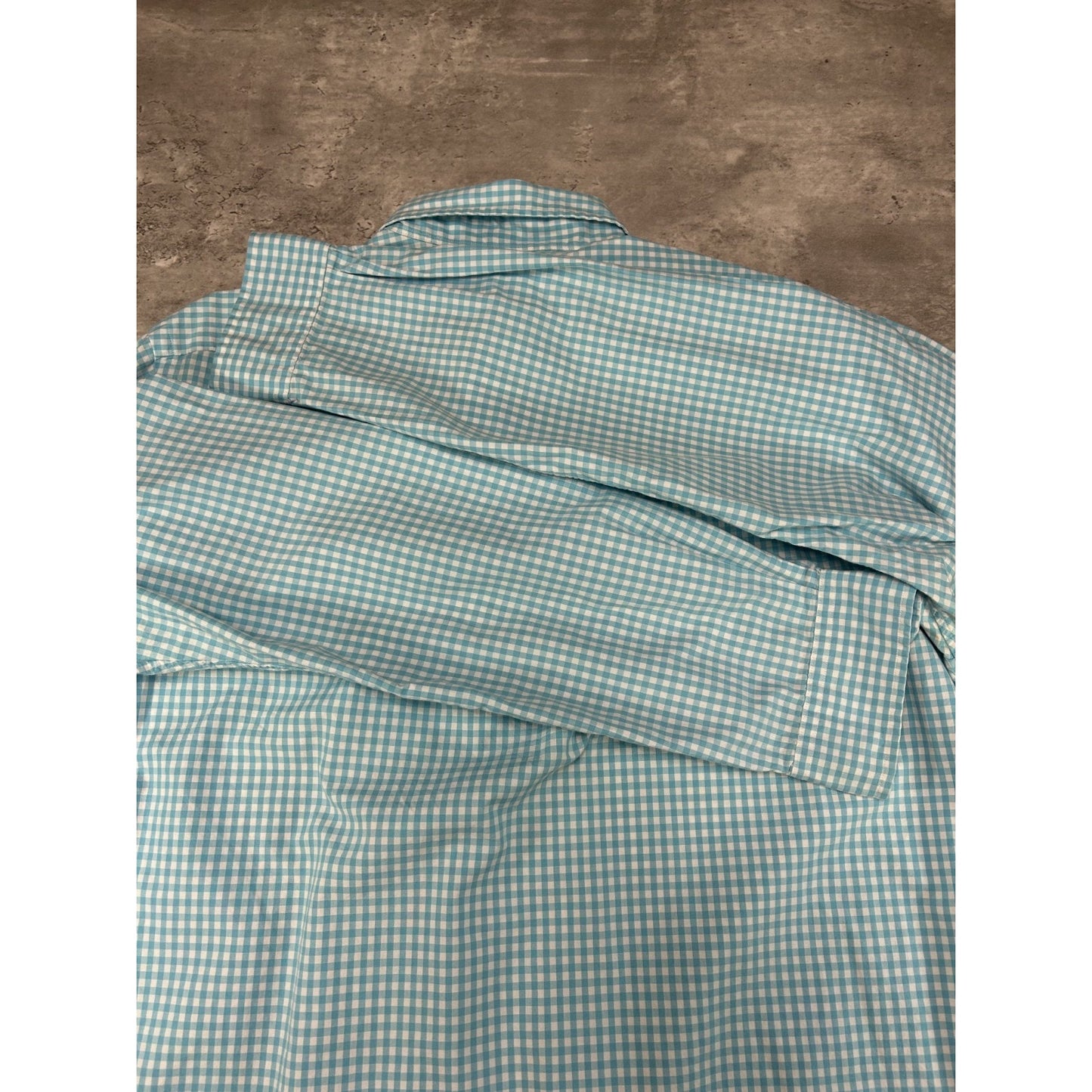 Polo Ralph Lauren Plaid Print Long Sleeve Button Up Shirt Size Large Blue/White